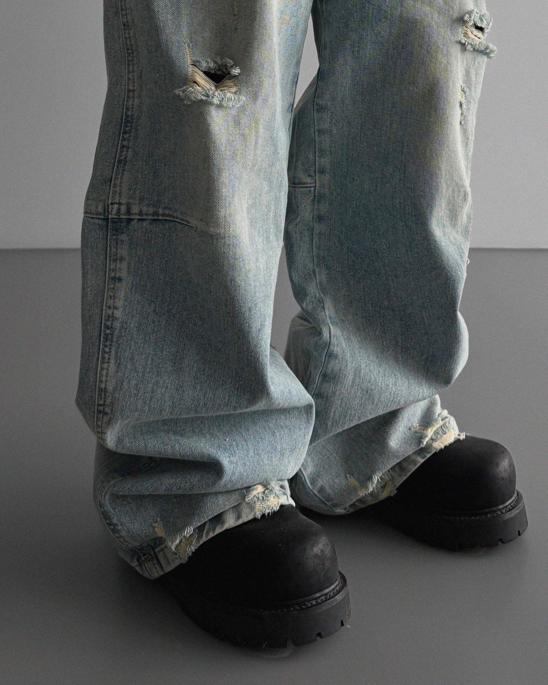 Frick damage denim pants