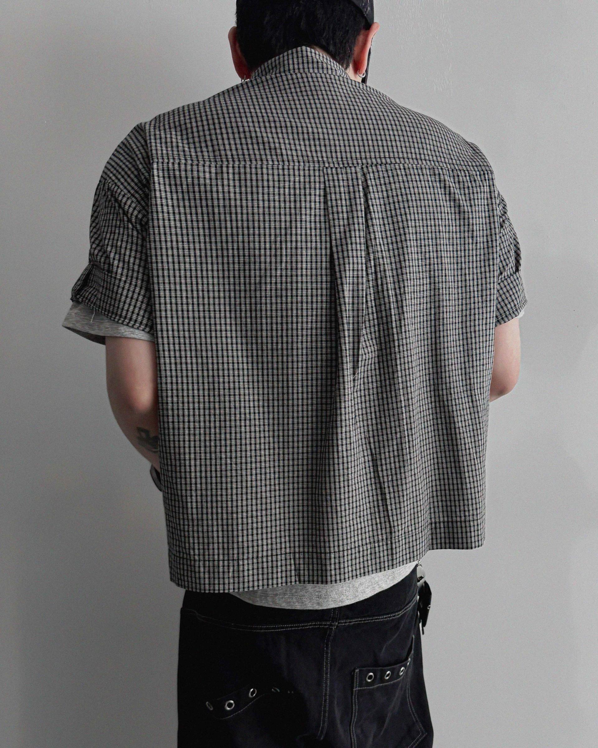 Fireman crop check half shirt