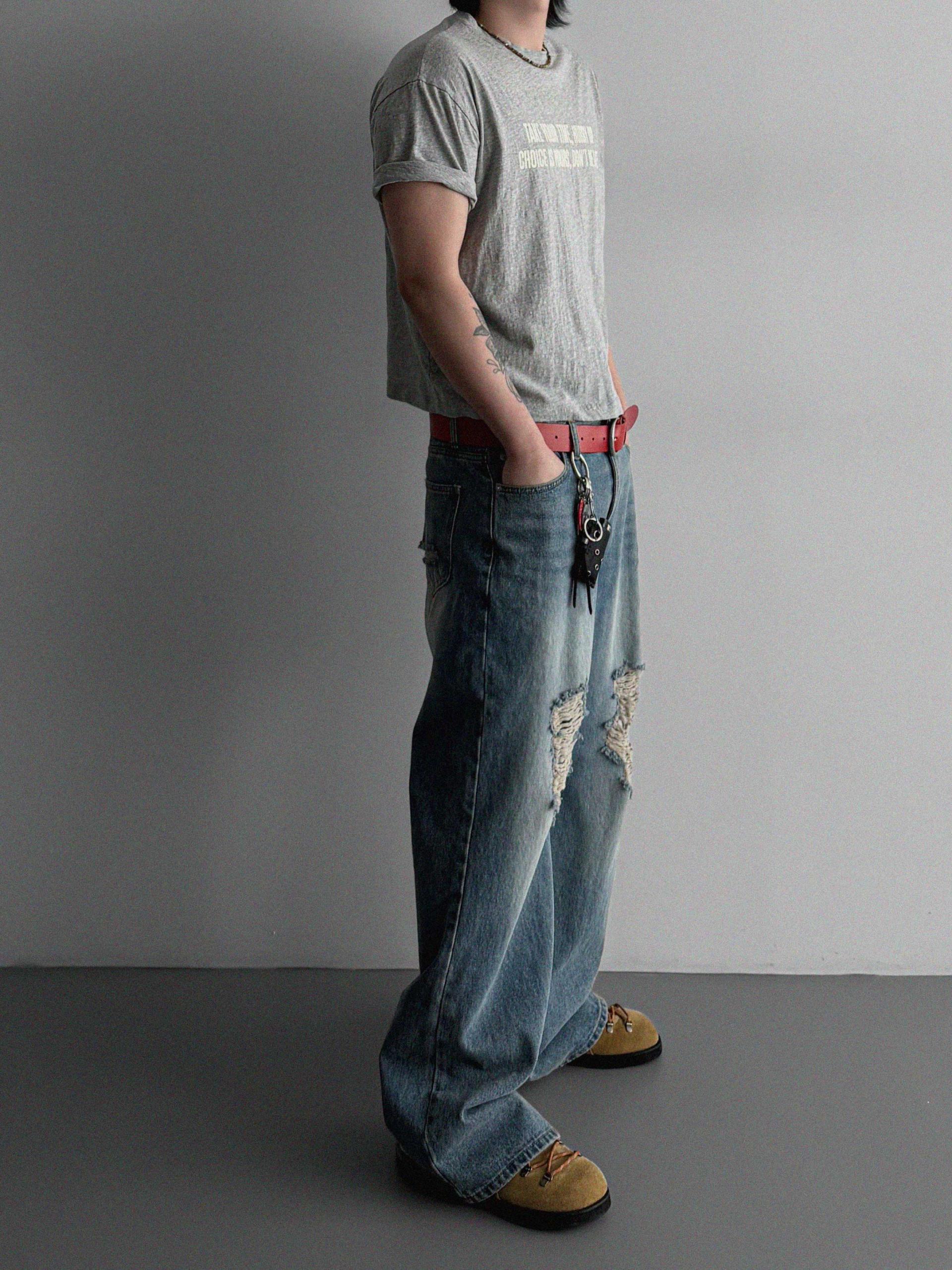 Vintage poit slap crop half t