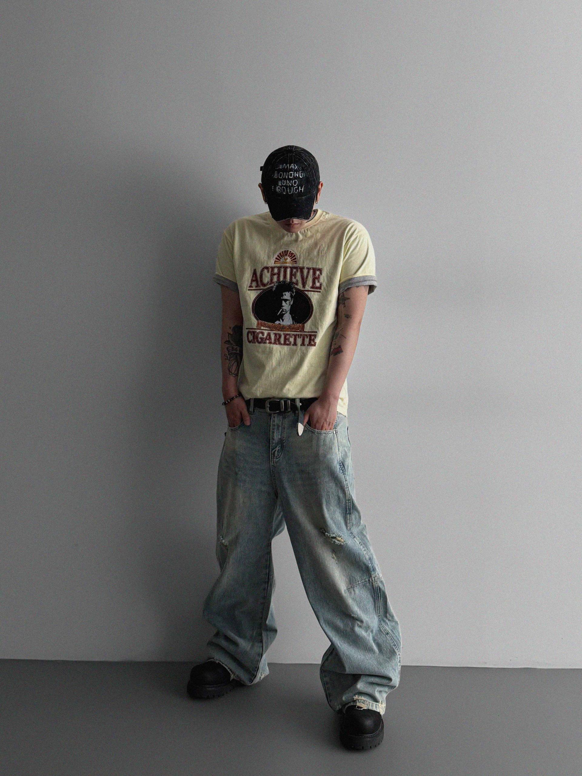 Frick damage denim pants