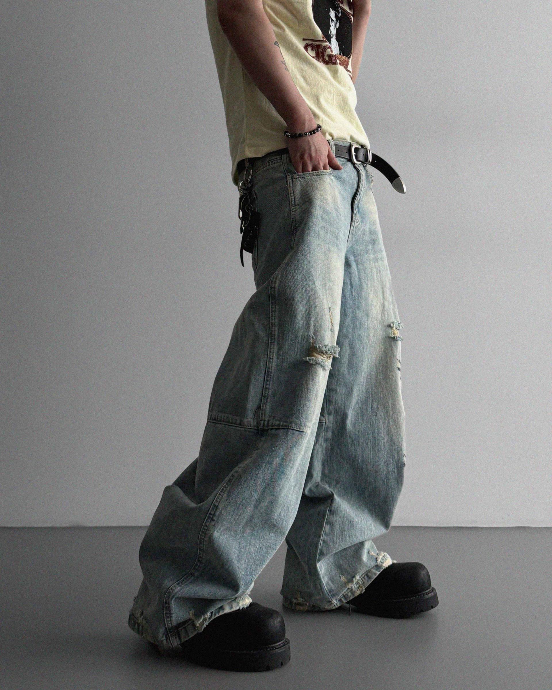 Frick damage denim pants