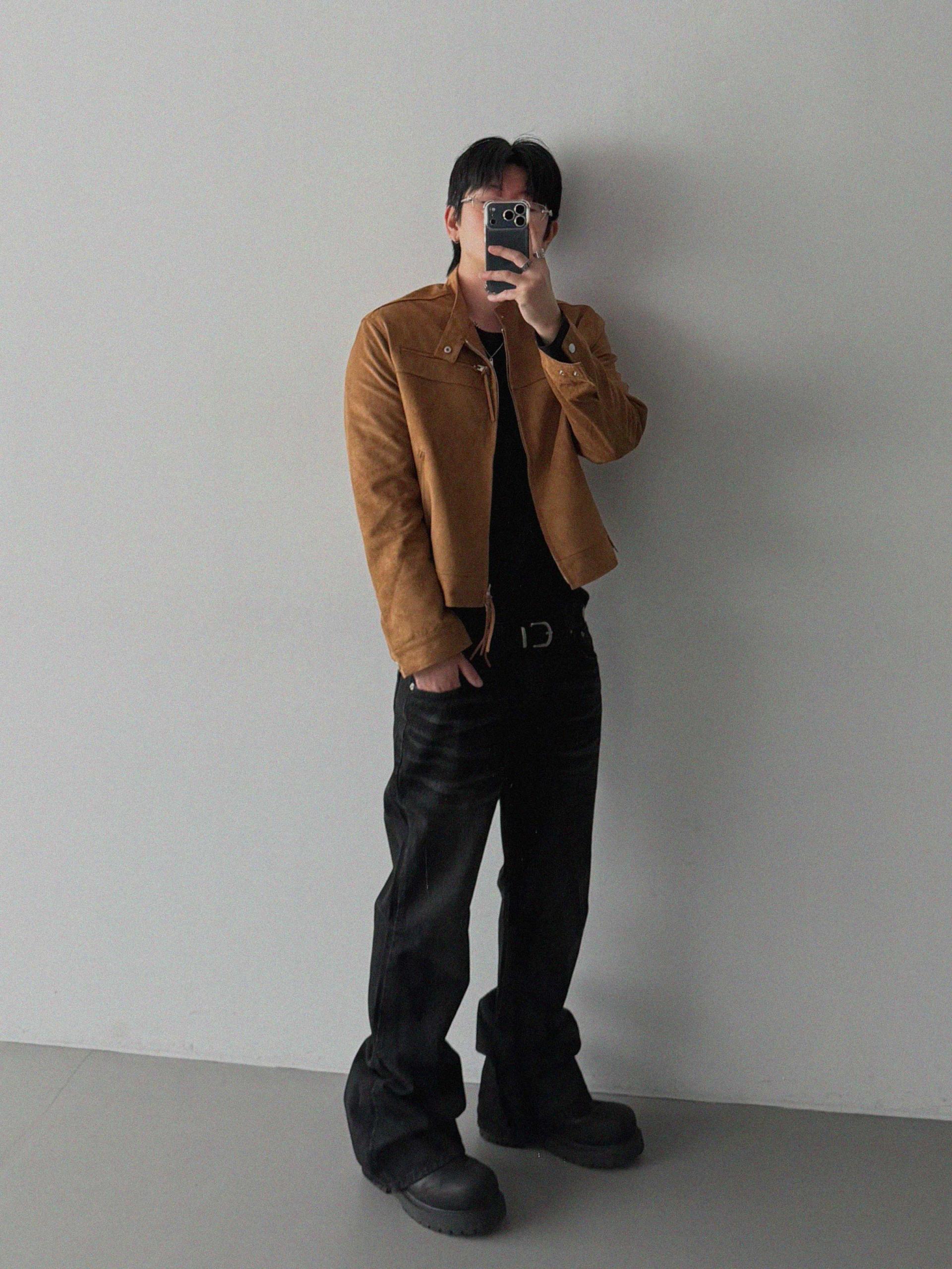 Deep Brush Flare Denim Pants