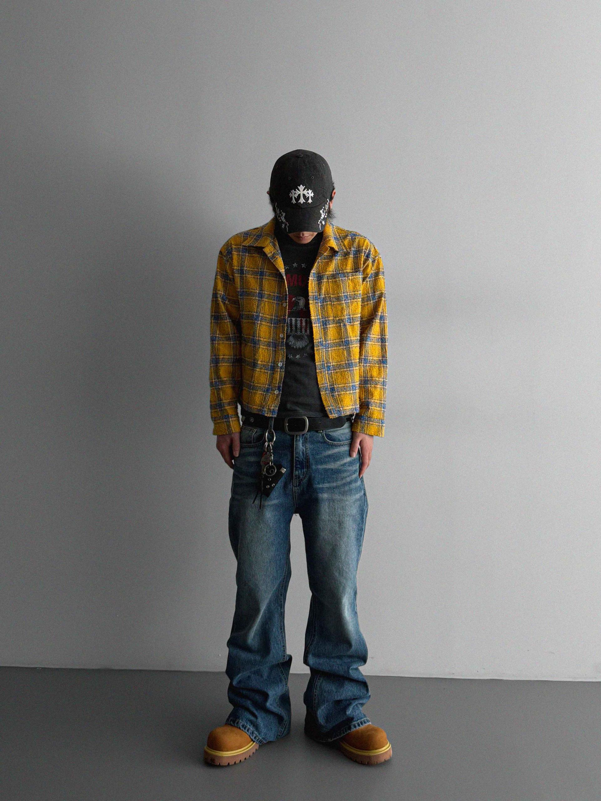 Nova crop check shirt