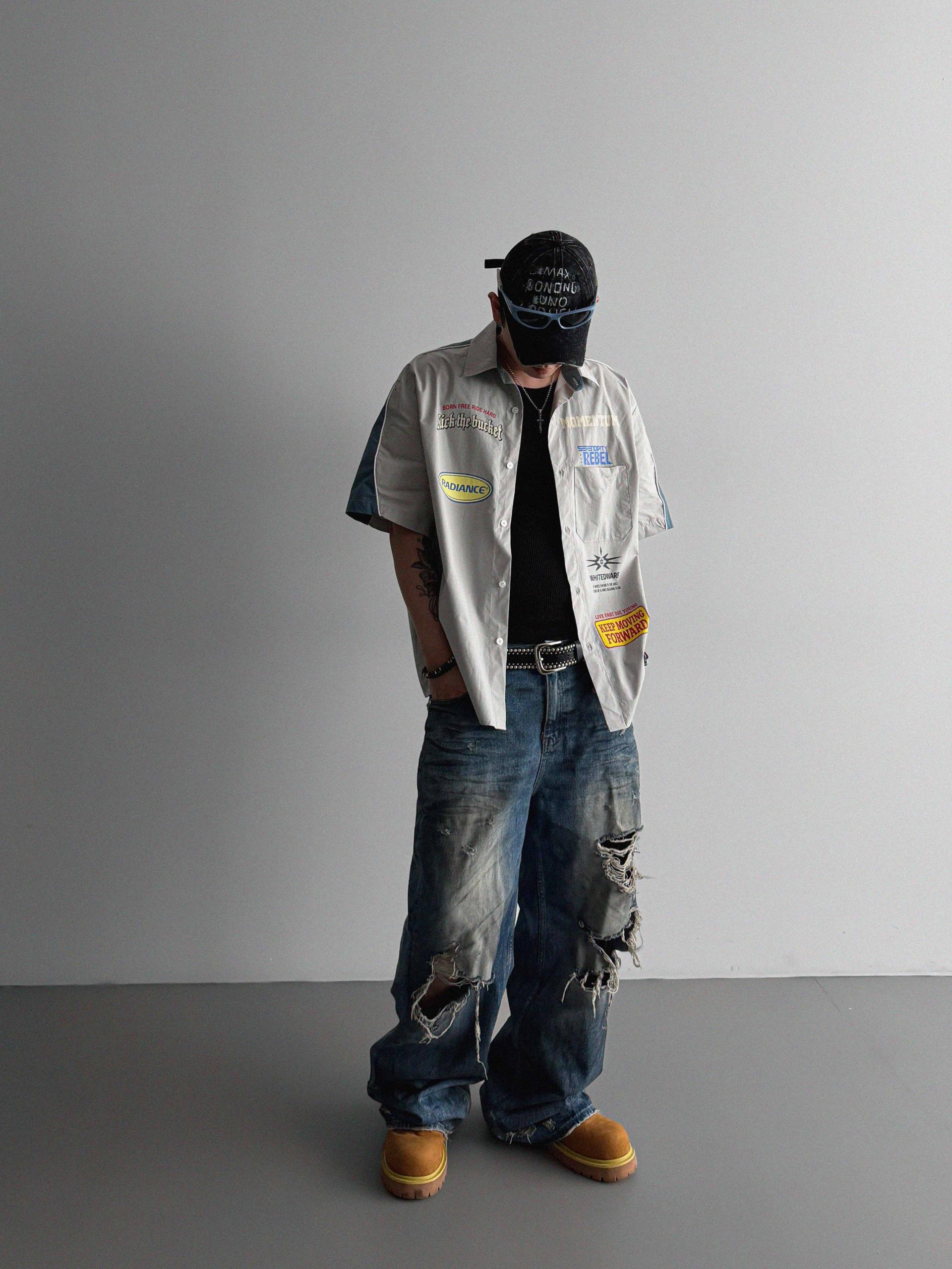 Mechanic over half shirt