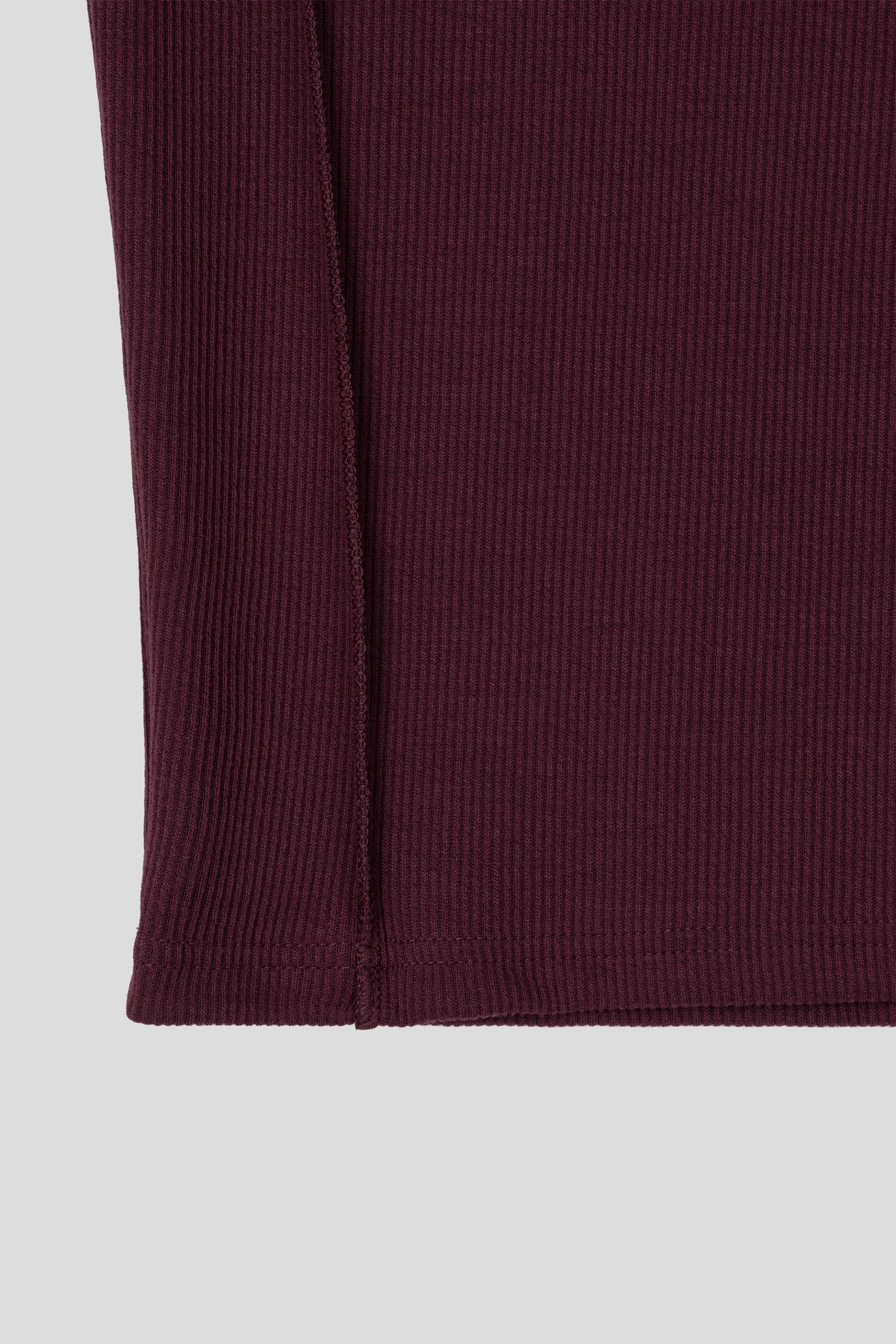 Outside Incision ribbed slim t