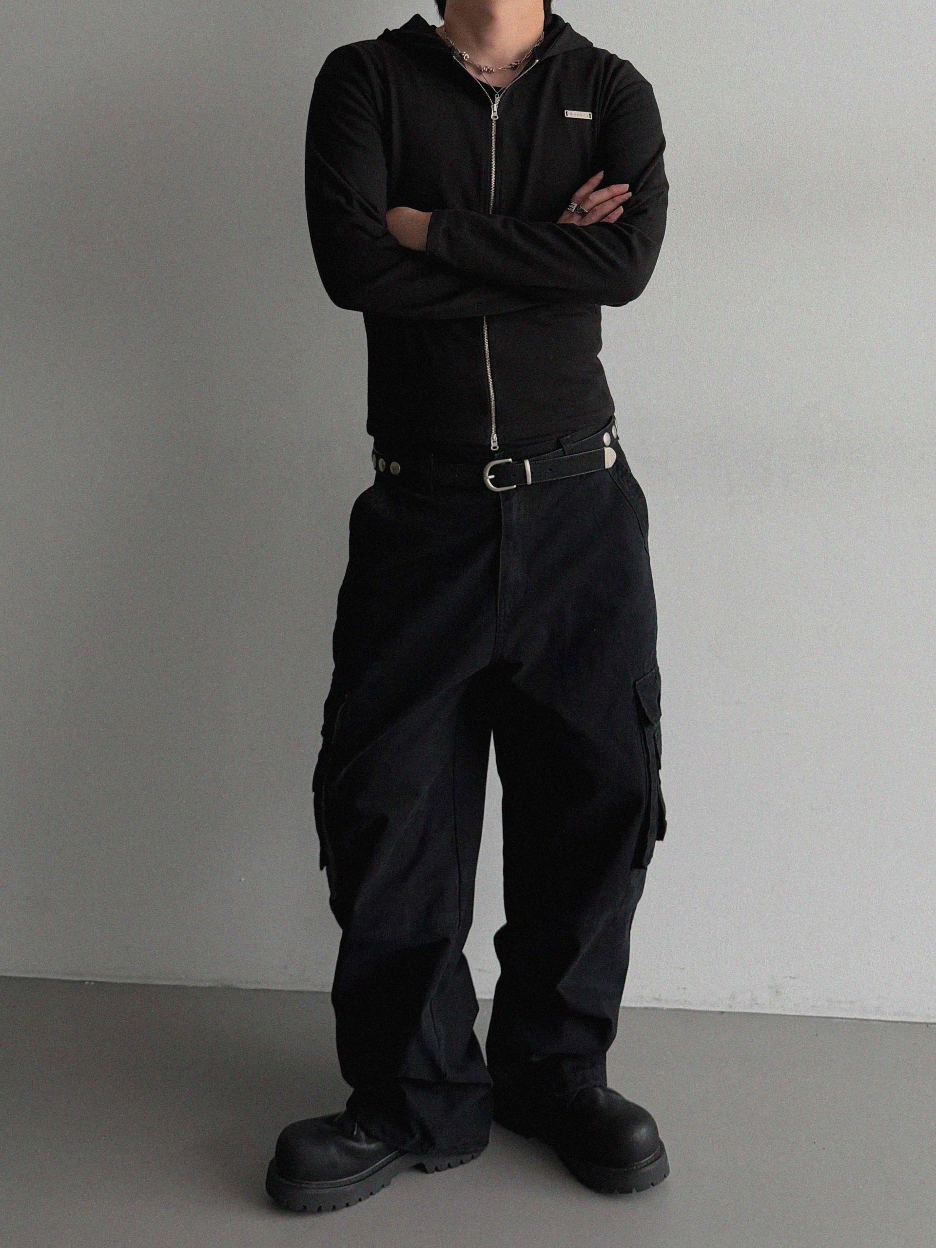 Aether pendant slim hood zip-up
