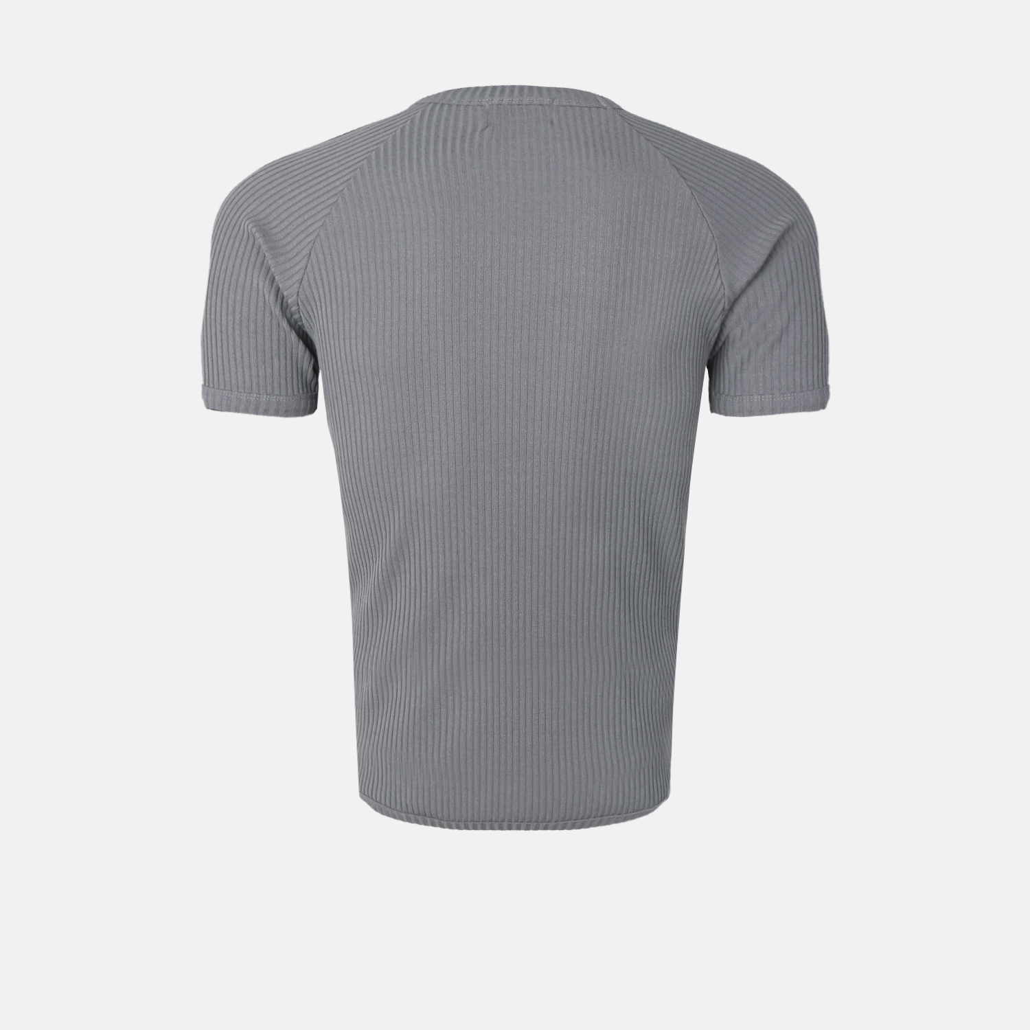 Ribbed raglan muscle half t
