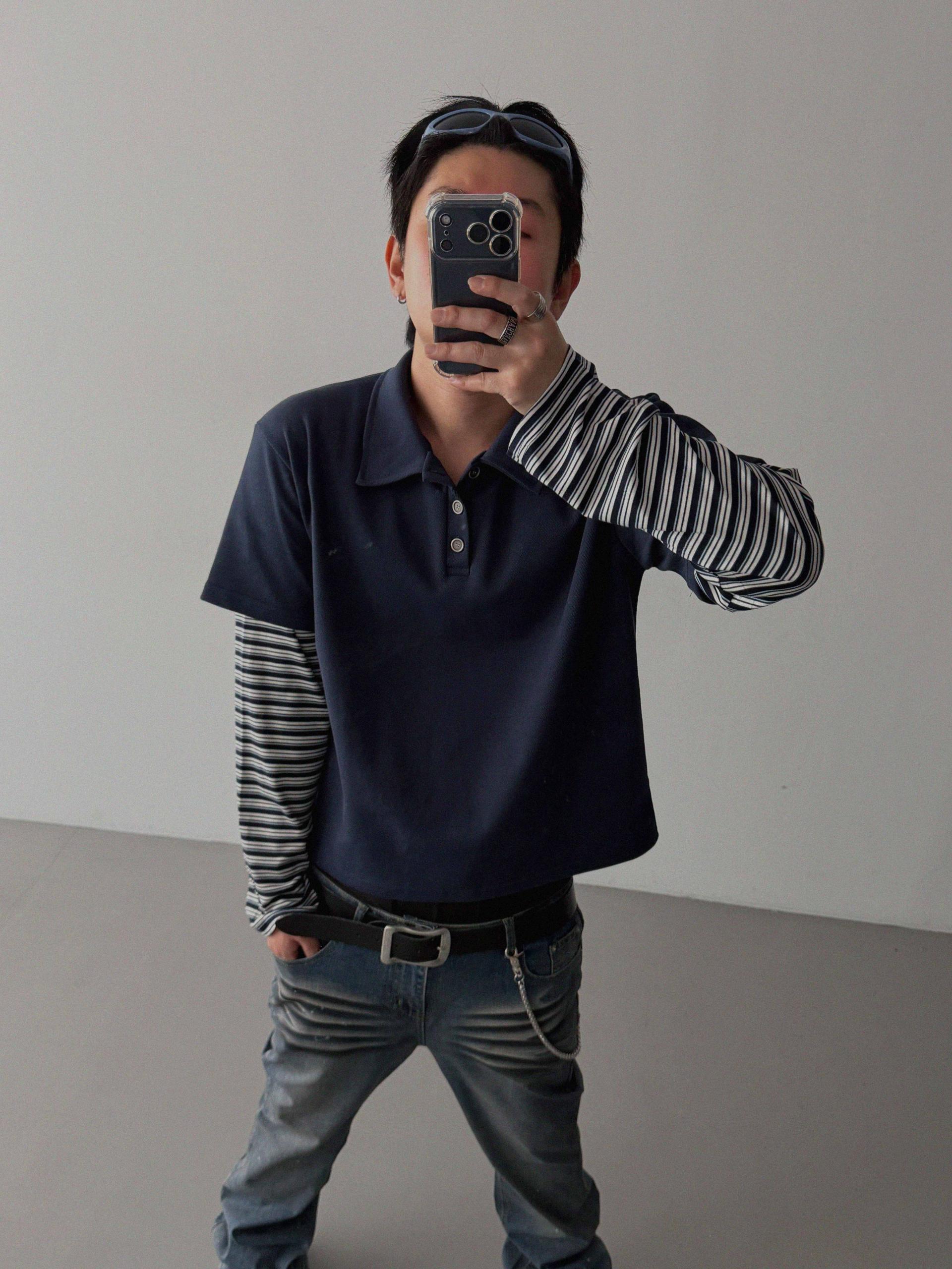 Shadow layered crop PK t