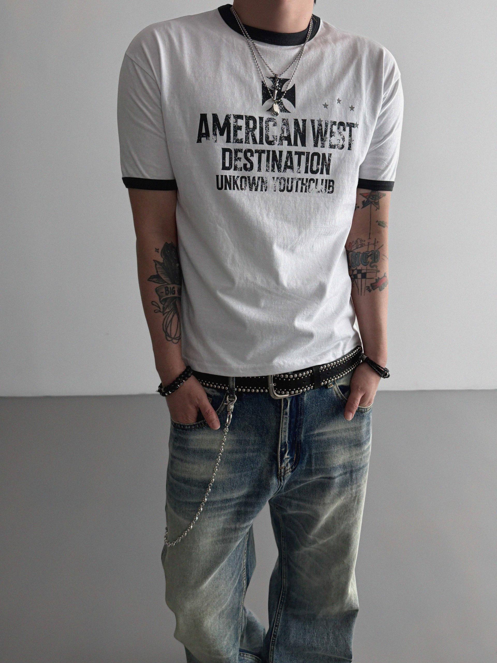 American ringer muscle crop half t