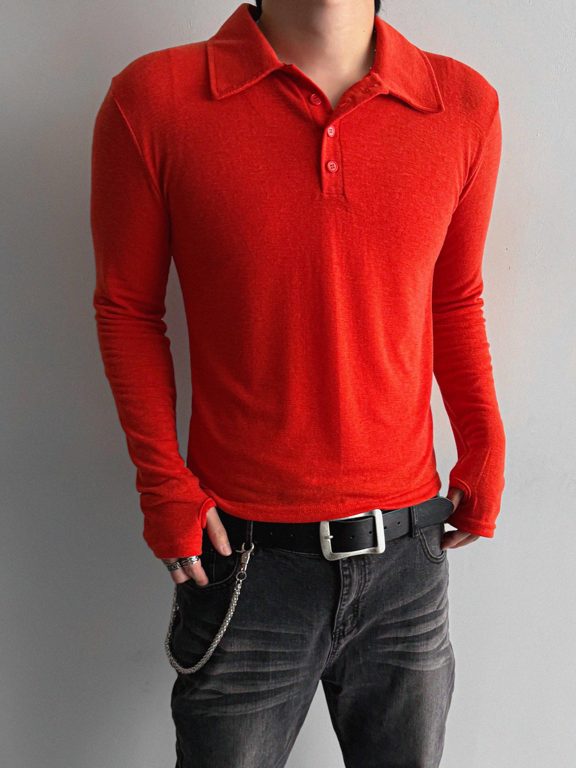 Blank slim warmer collar t