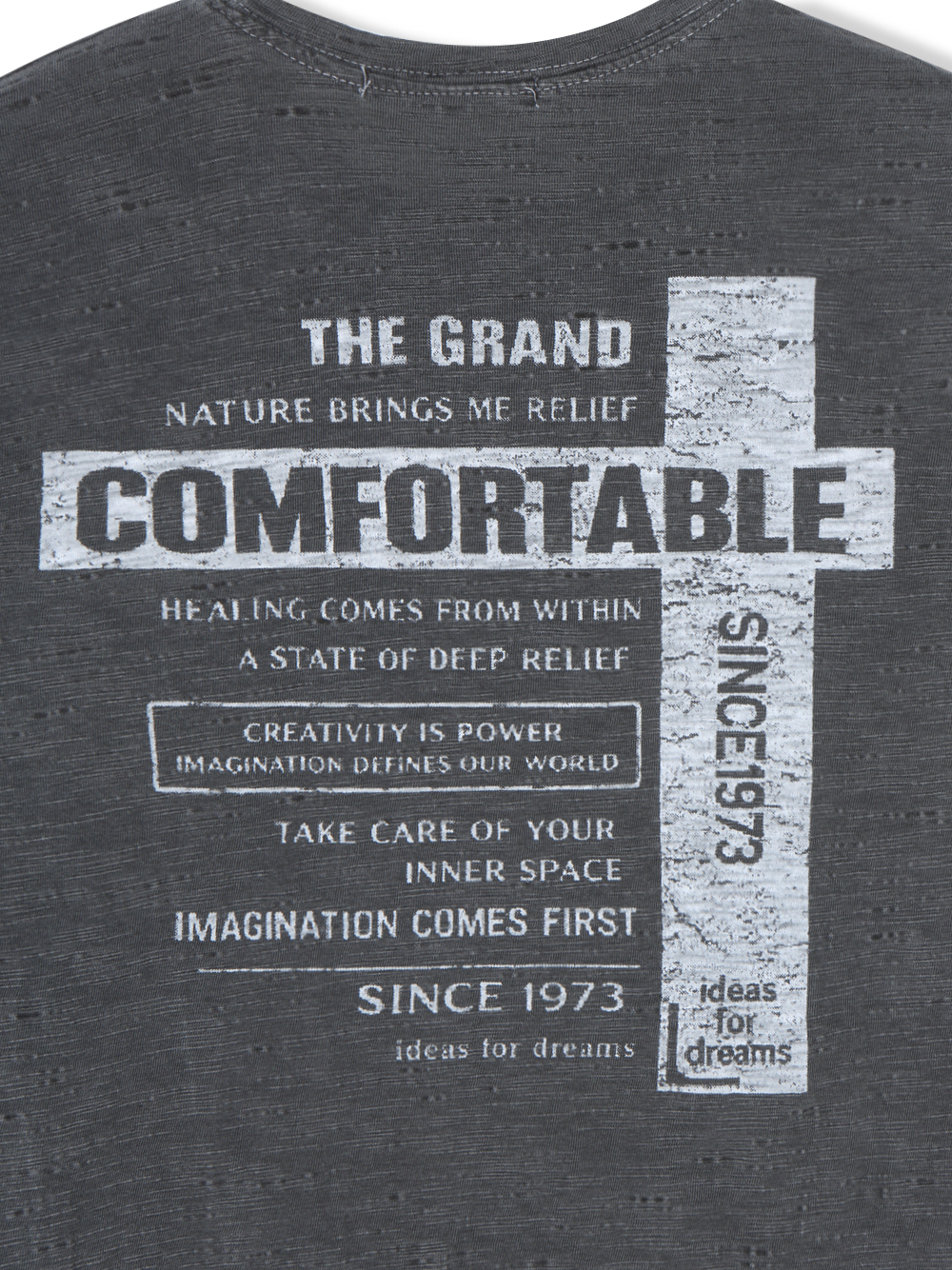 Comfort pigment slub slim t