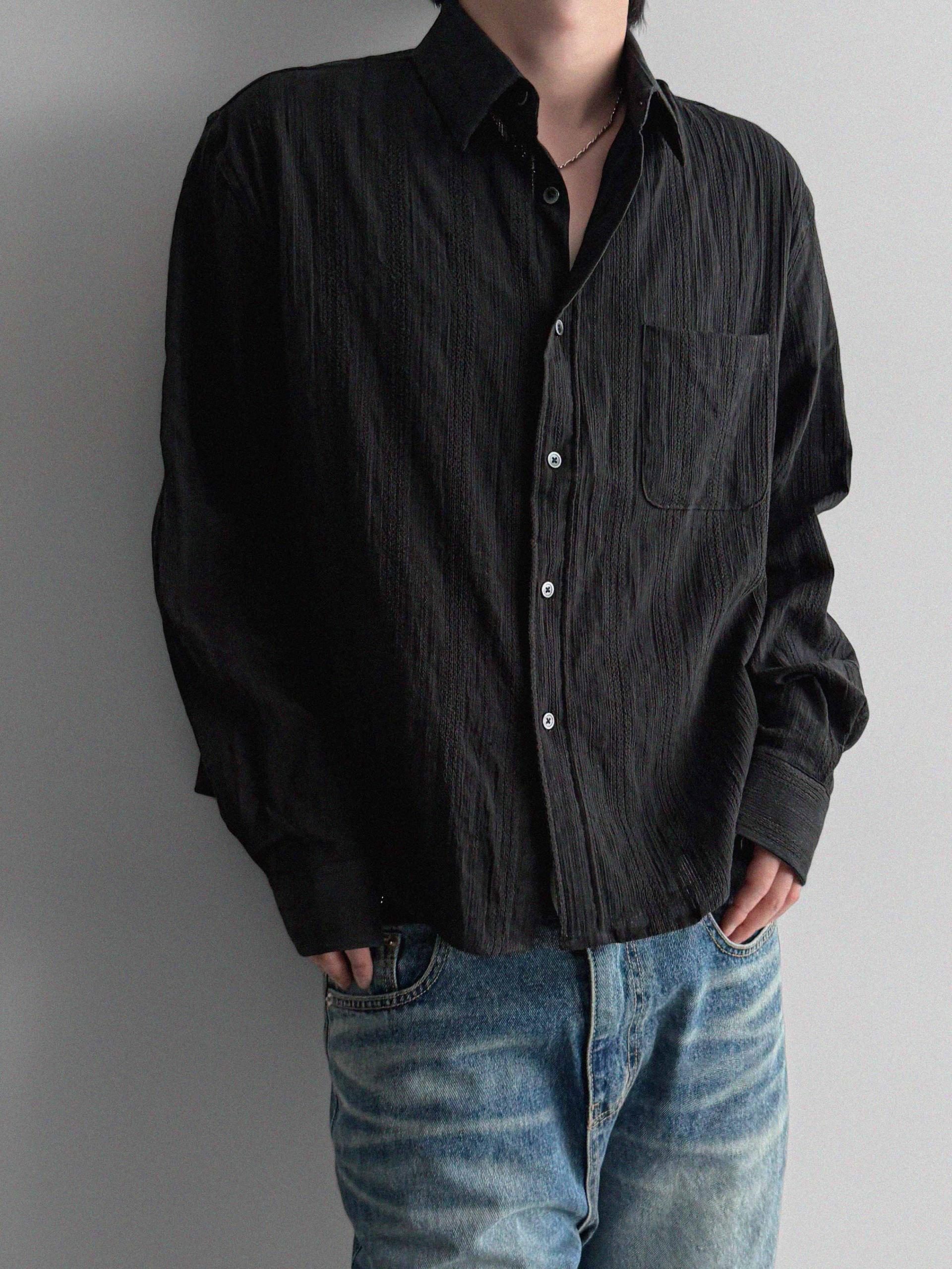 Dress crop shirt