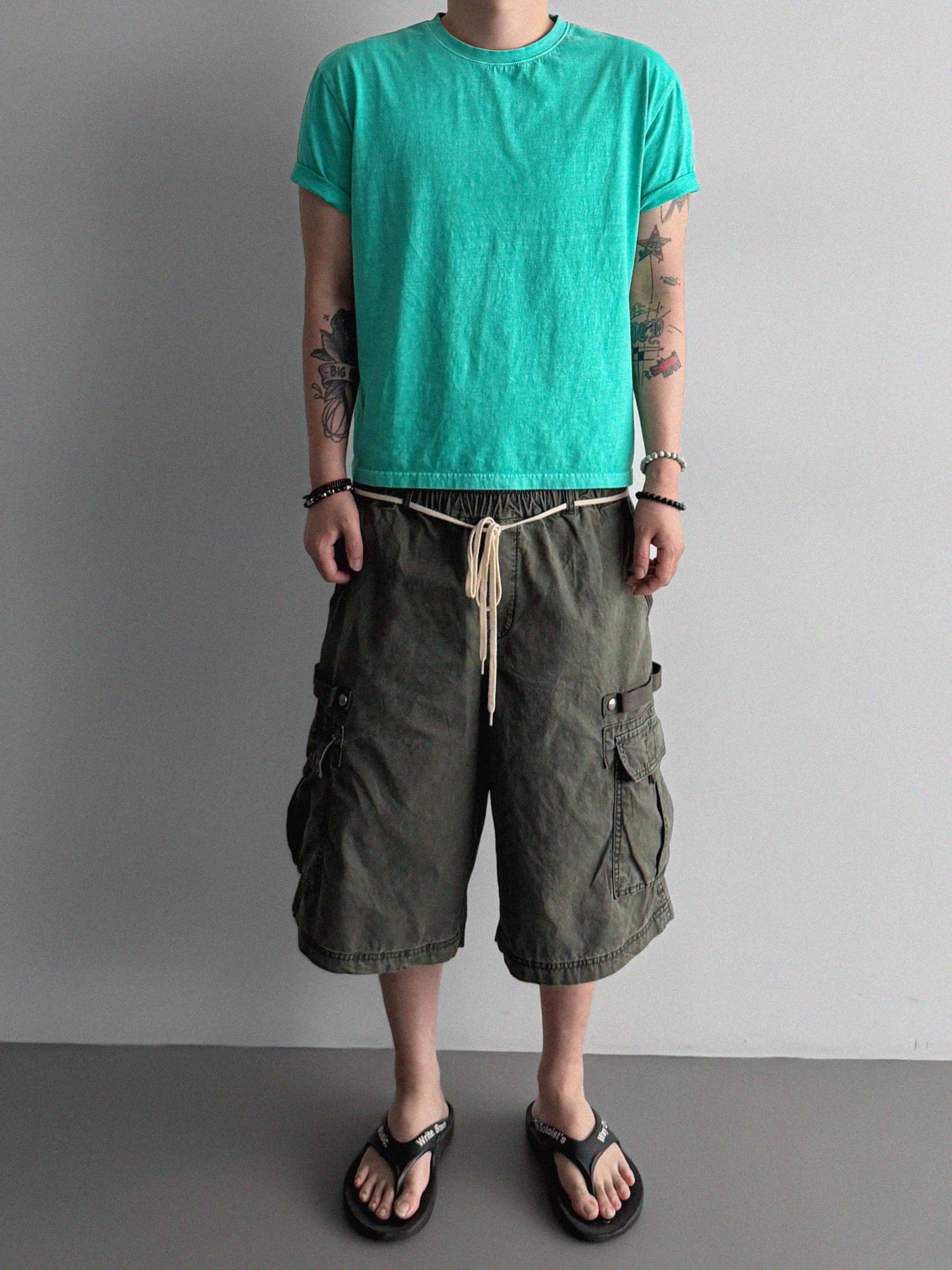 forsed cargo bermuda pants