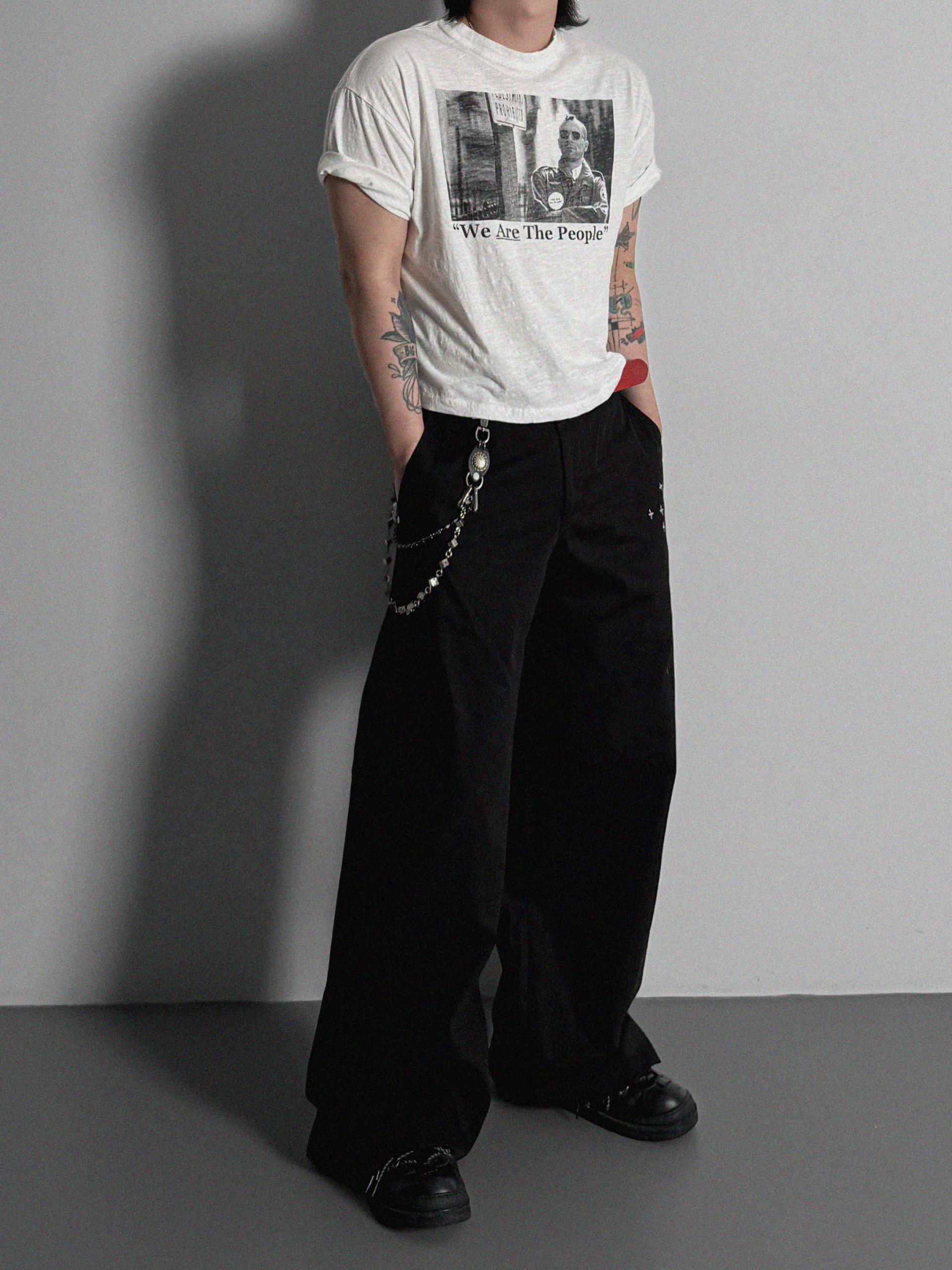 Vintage taxi slap crop half t