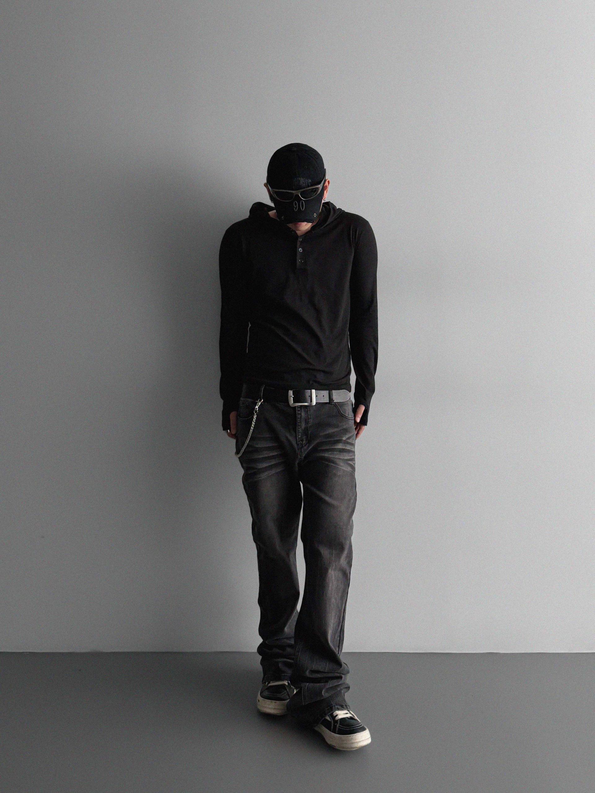 After henry neck warmer hoodie t