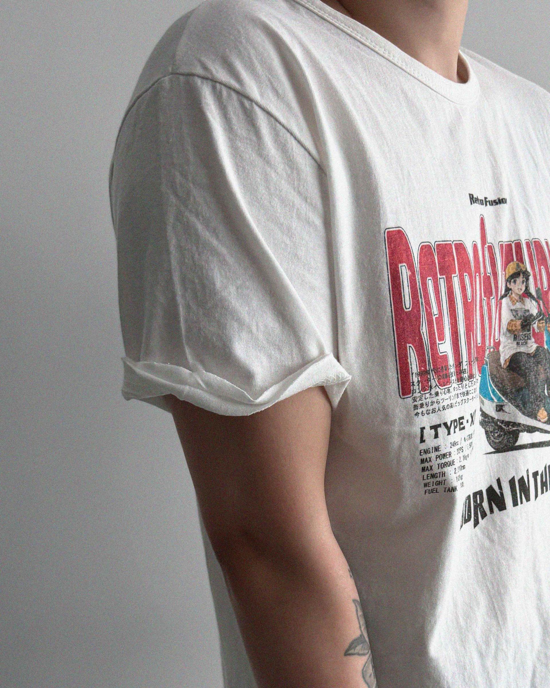 Fusion cutoff crop half t