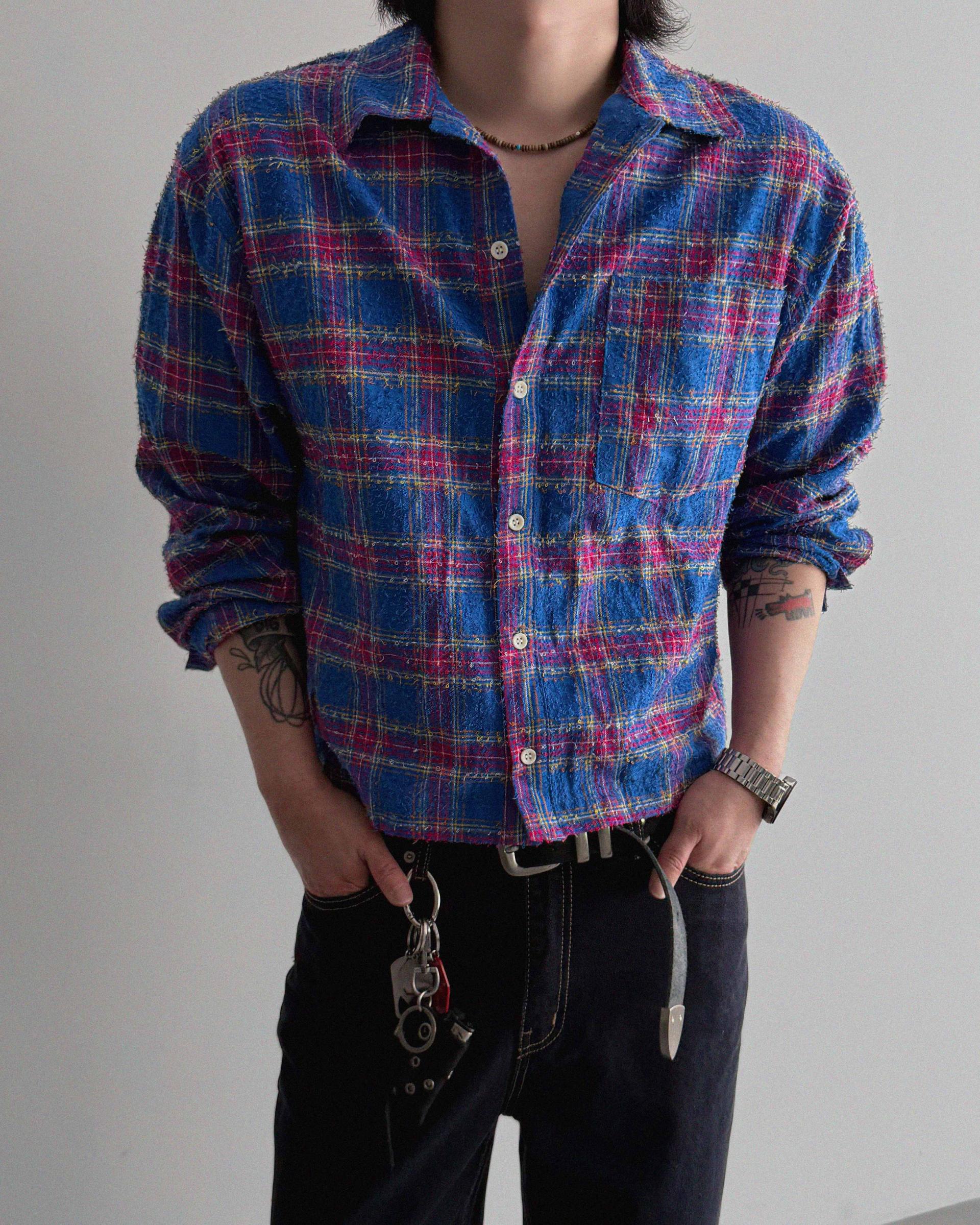 Nova crop check shirt