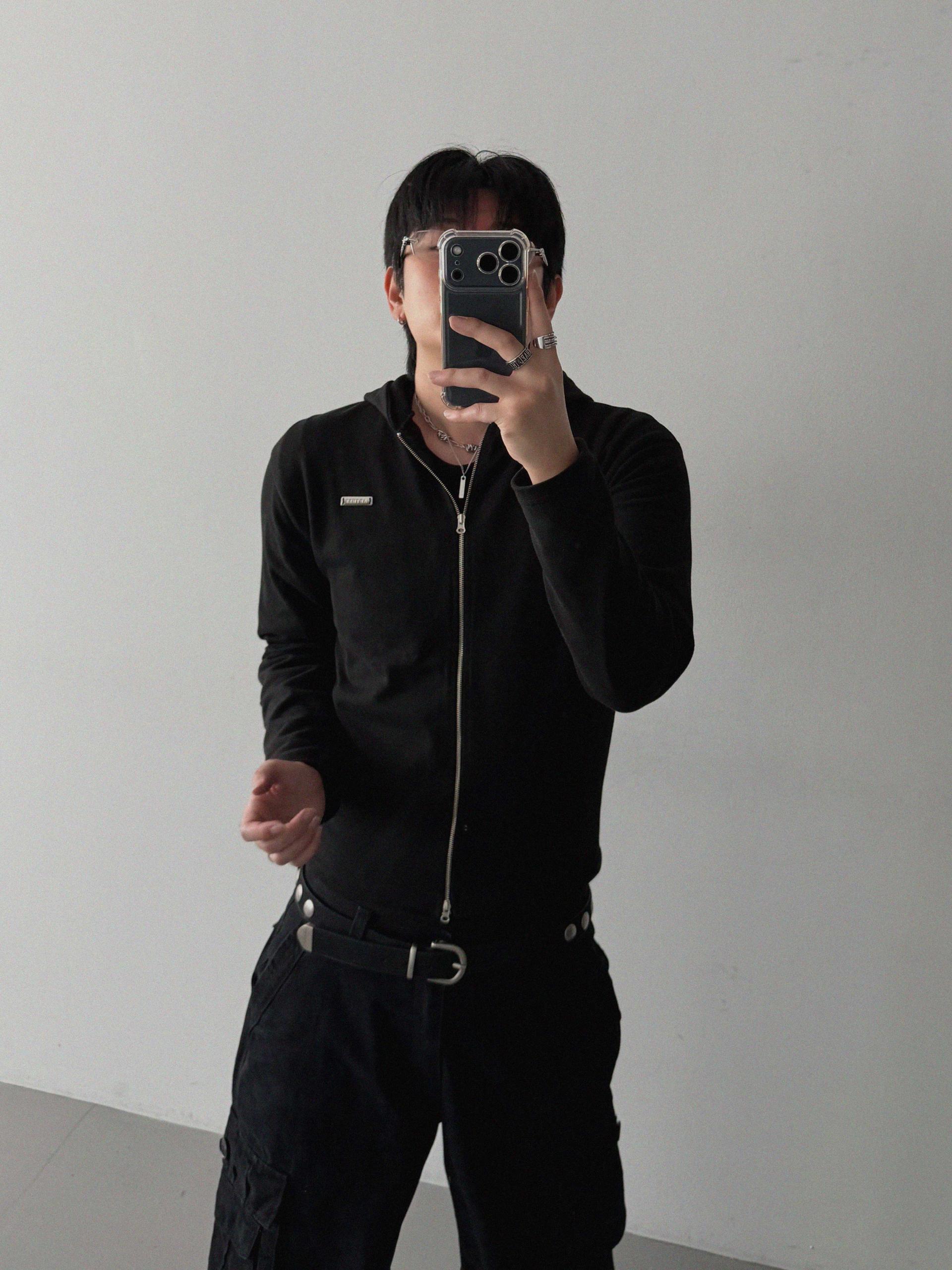 Ampty dyeing wide cargo pants