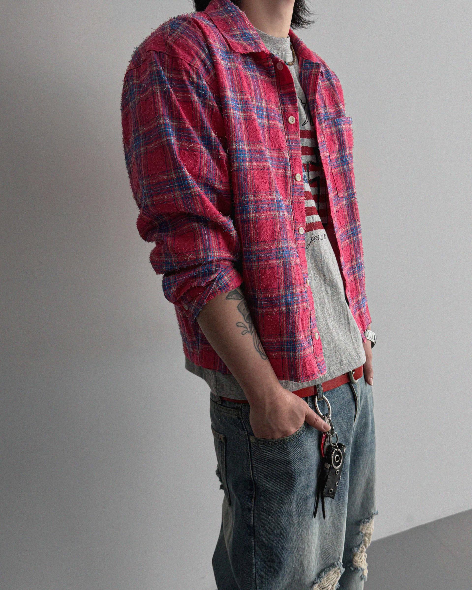 Nova crop check shirt