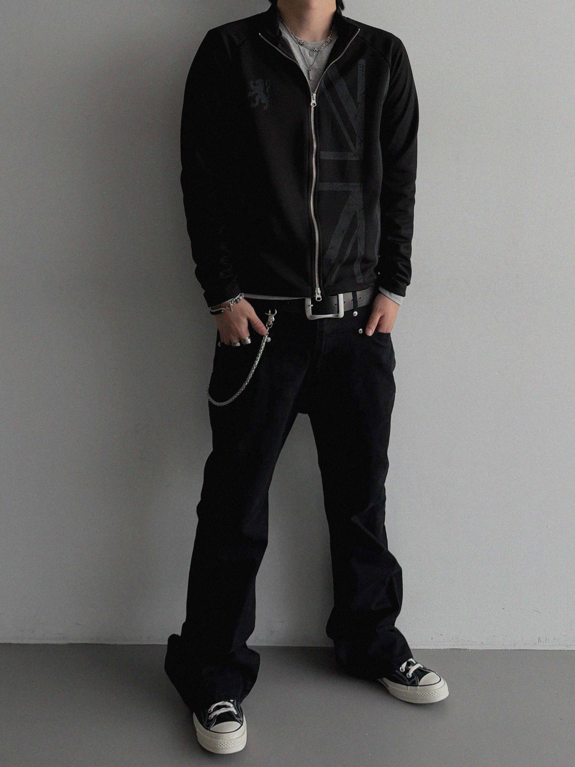 England slim jersey zip-up