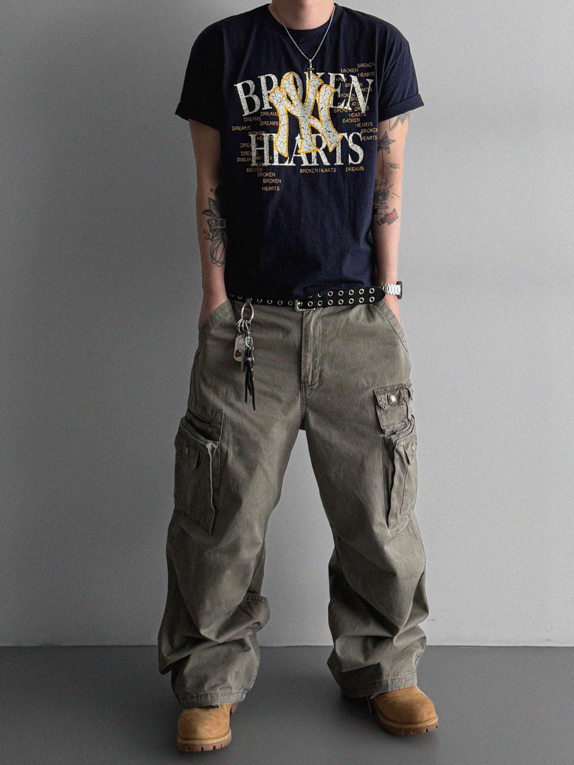 Broken crop half t