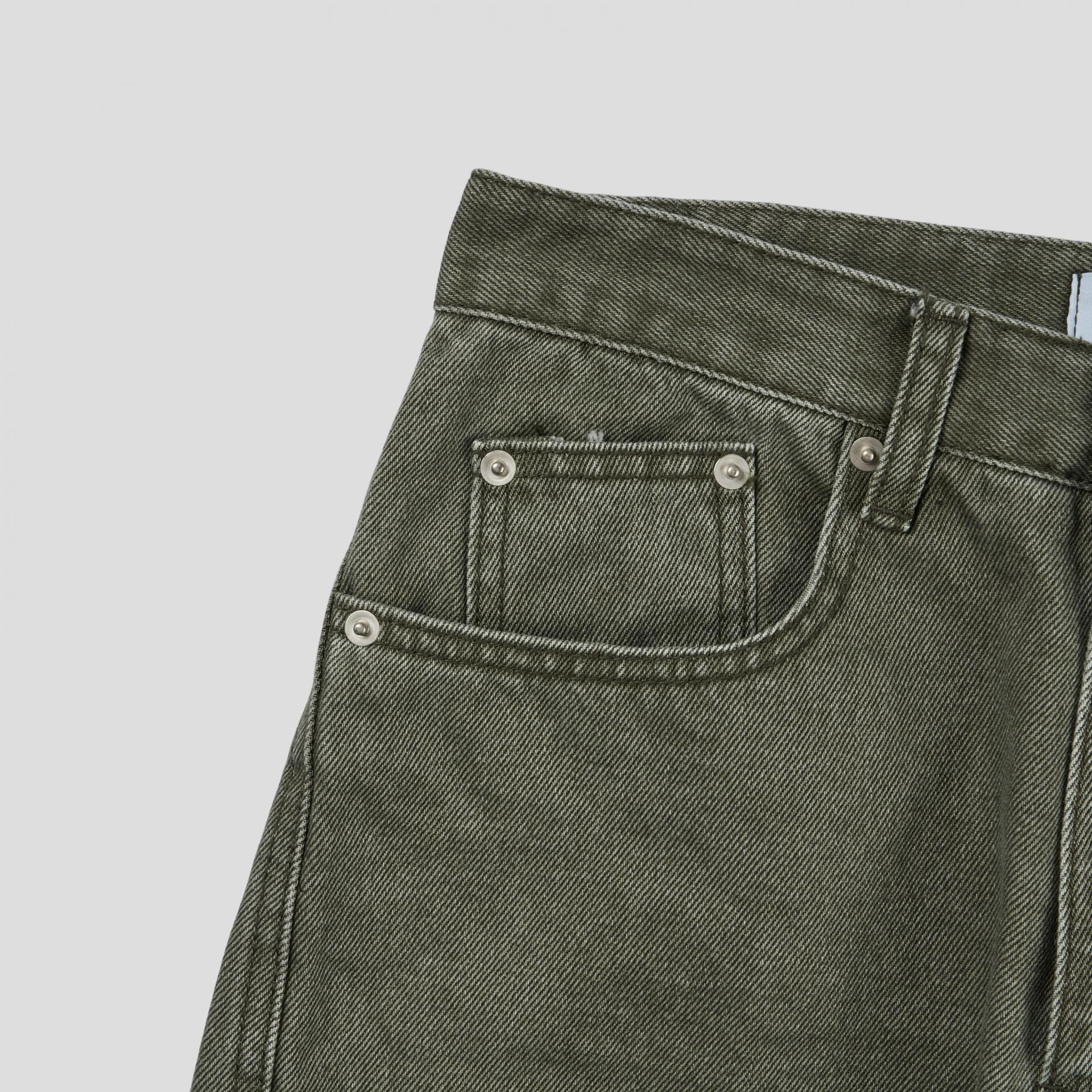 FW Double pocket curved flare pants