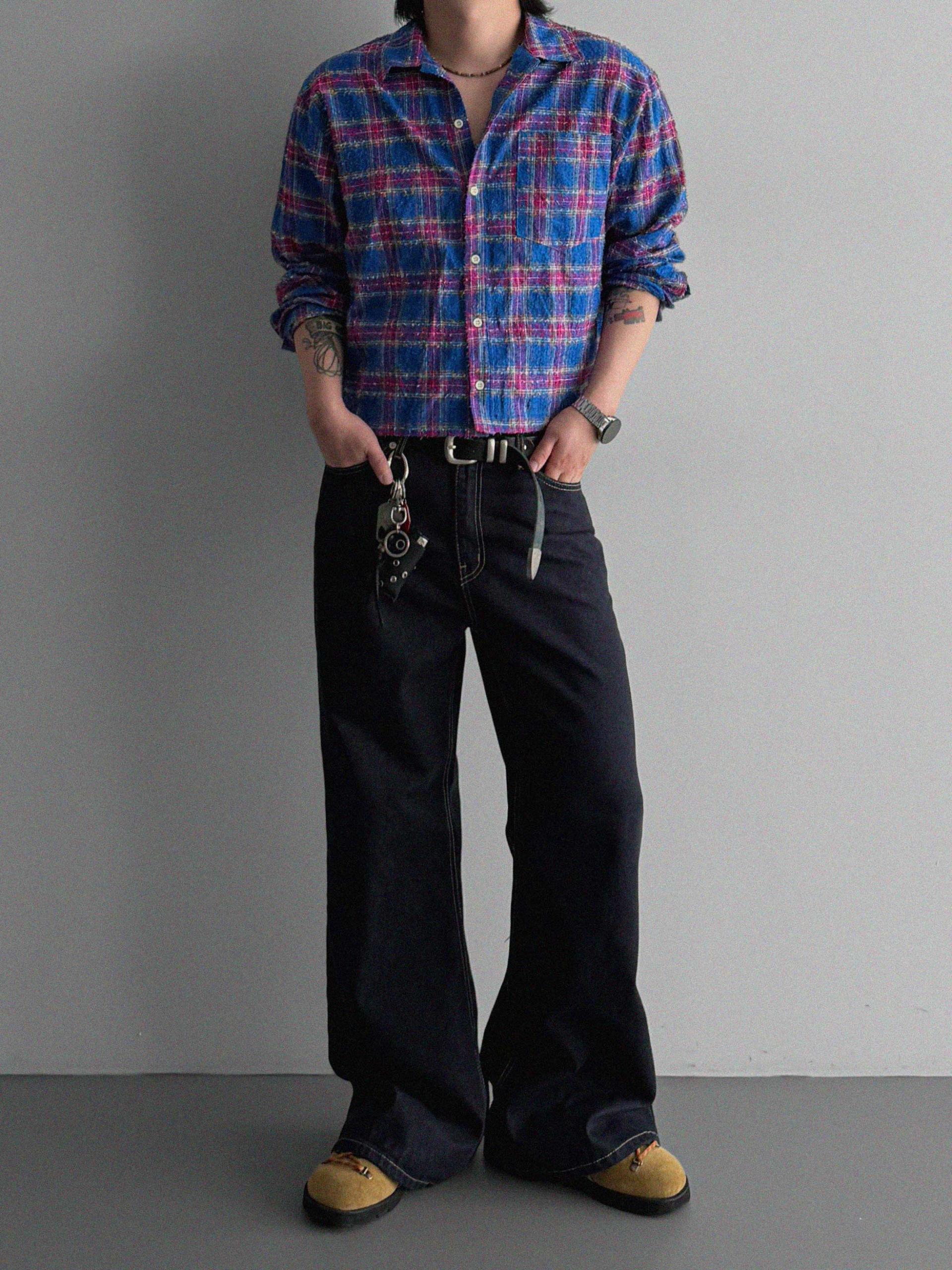 Nova crop check shirt
