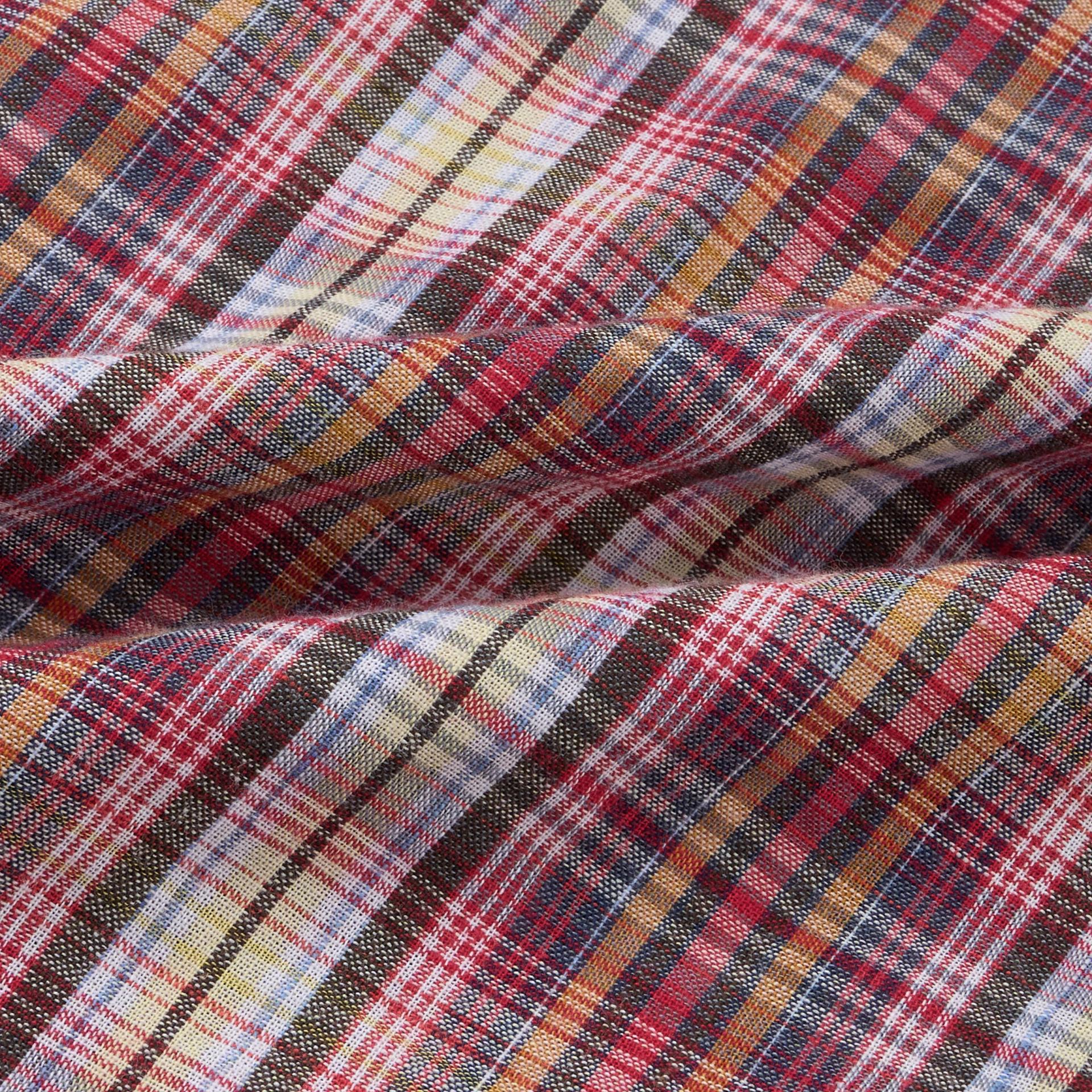 Prepi boxy check half shirt