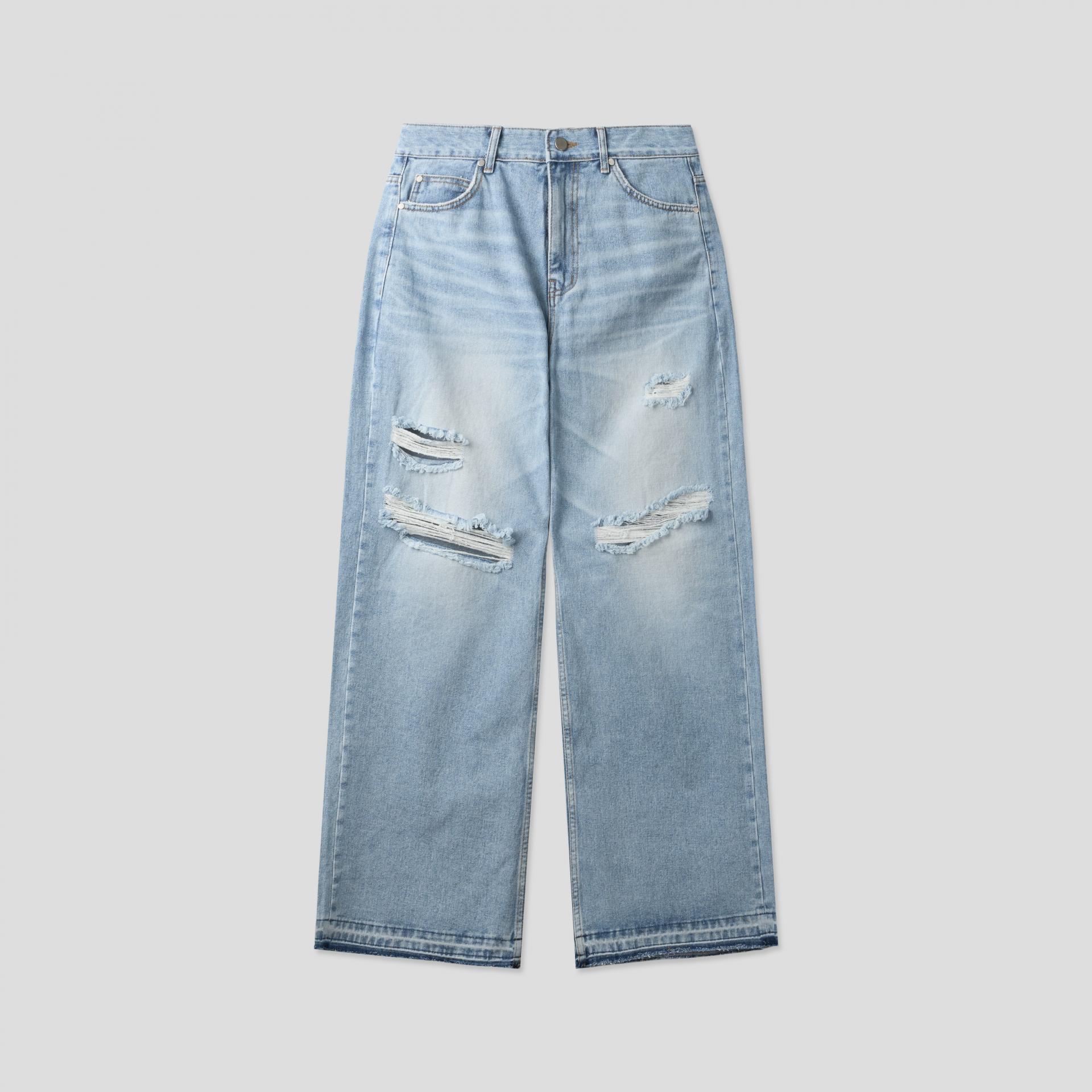 Charlene destroyed ice jeans