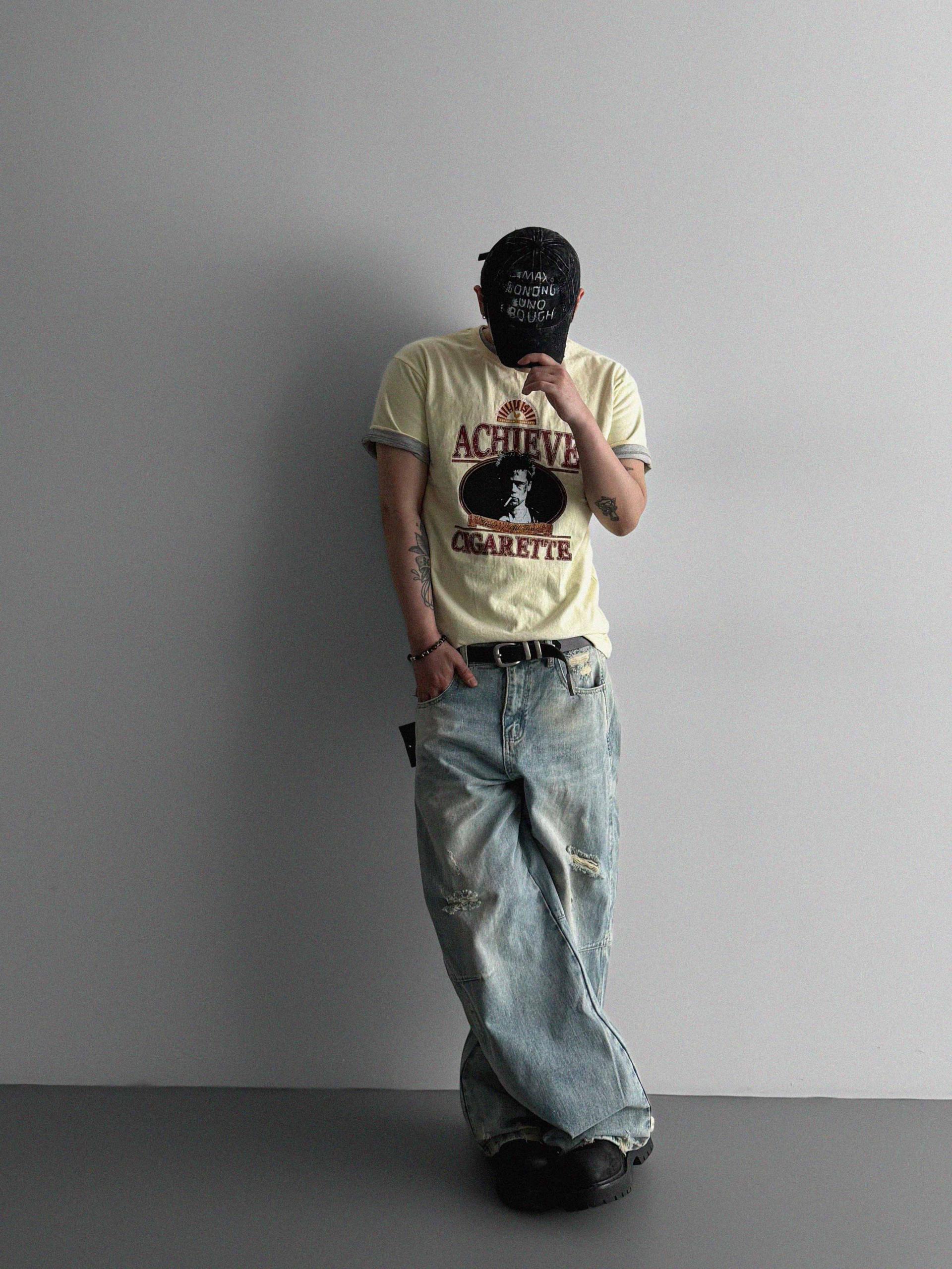 Frick damage denim pants