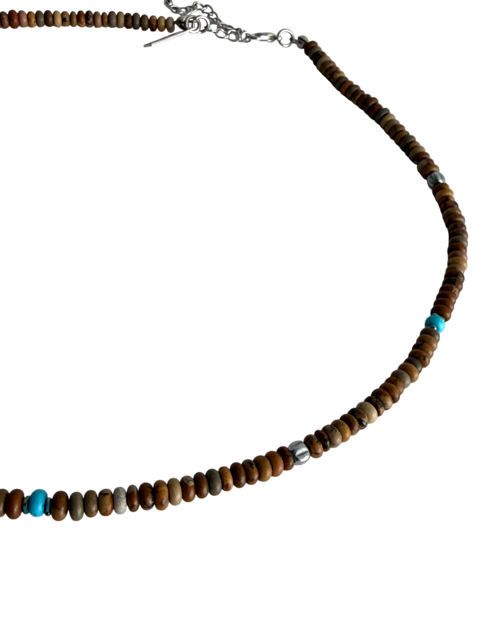 Summer bead gemstone necklace