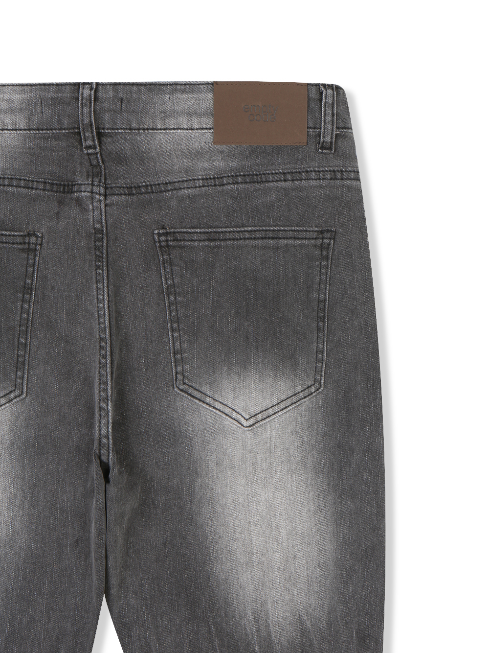 Slack sagging flare black jean