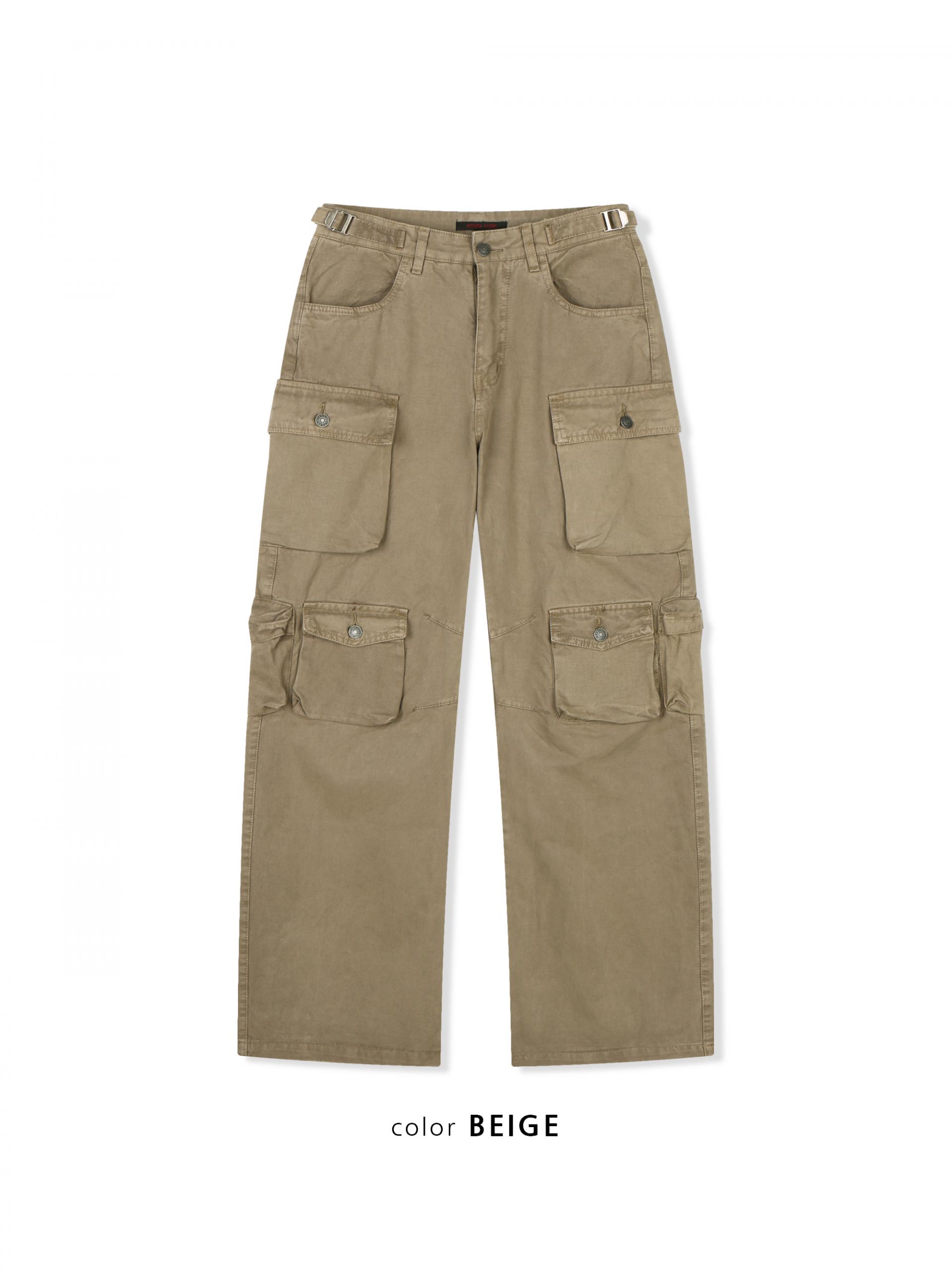 Block cargo wide pants