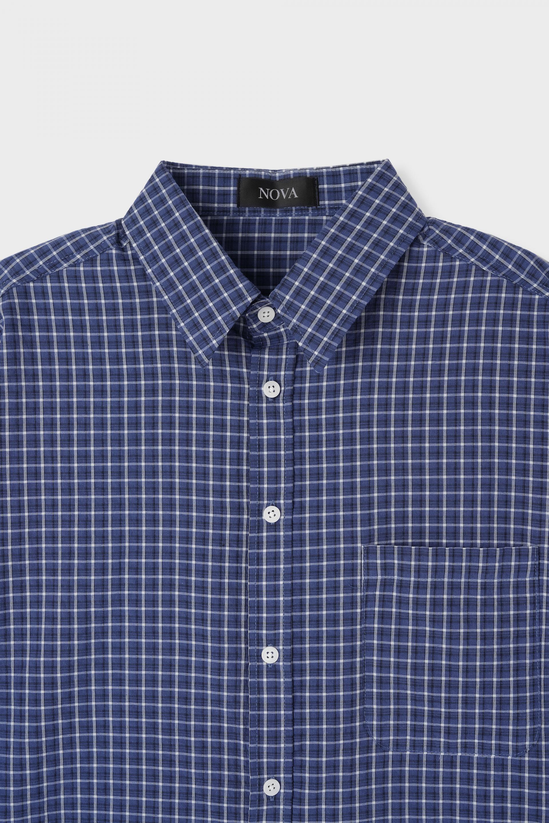 Deli semi crop check shirt