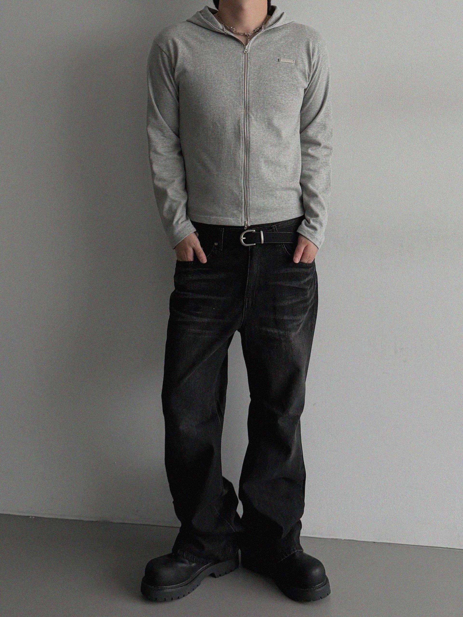 Aether pendant slim hood zip-up