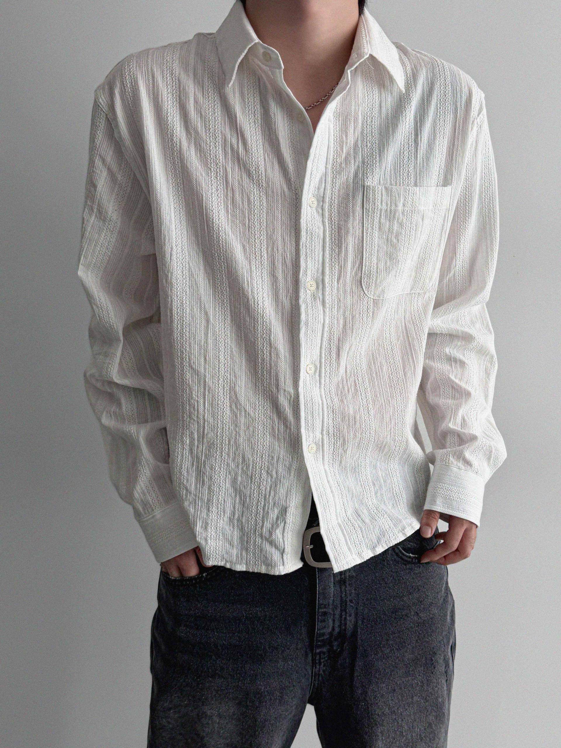 Dress crop shirt