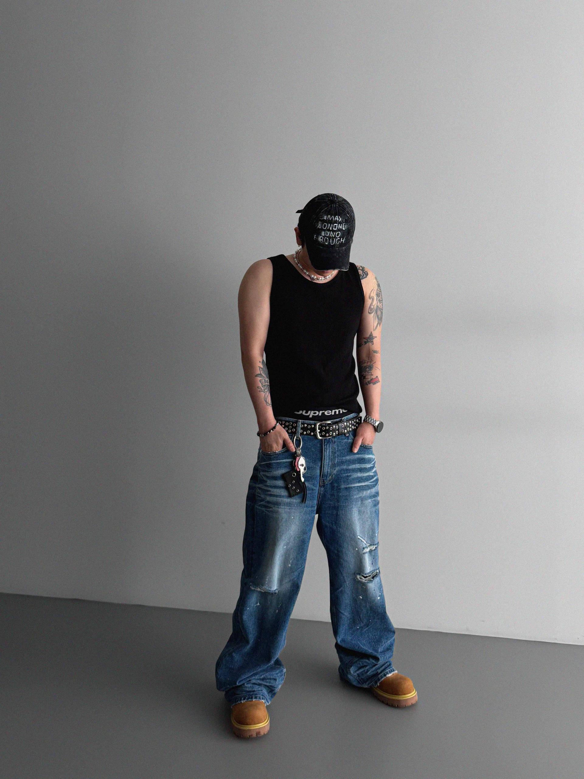 Terminal ribbed sleeveless