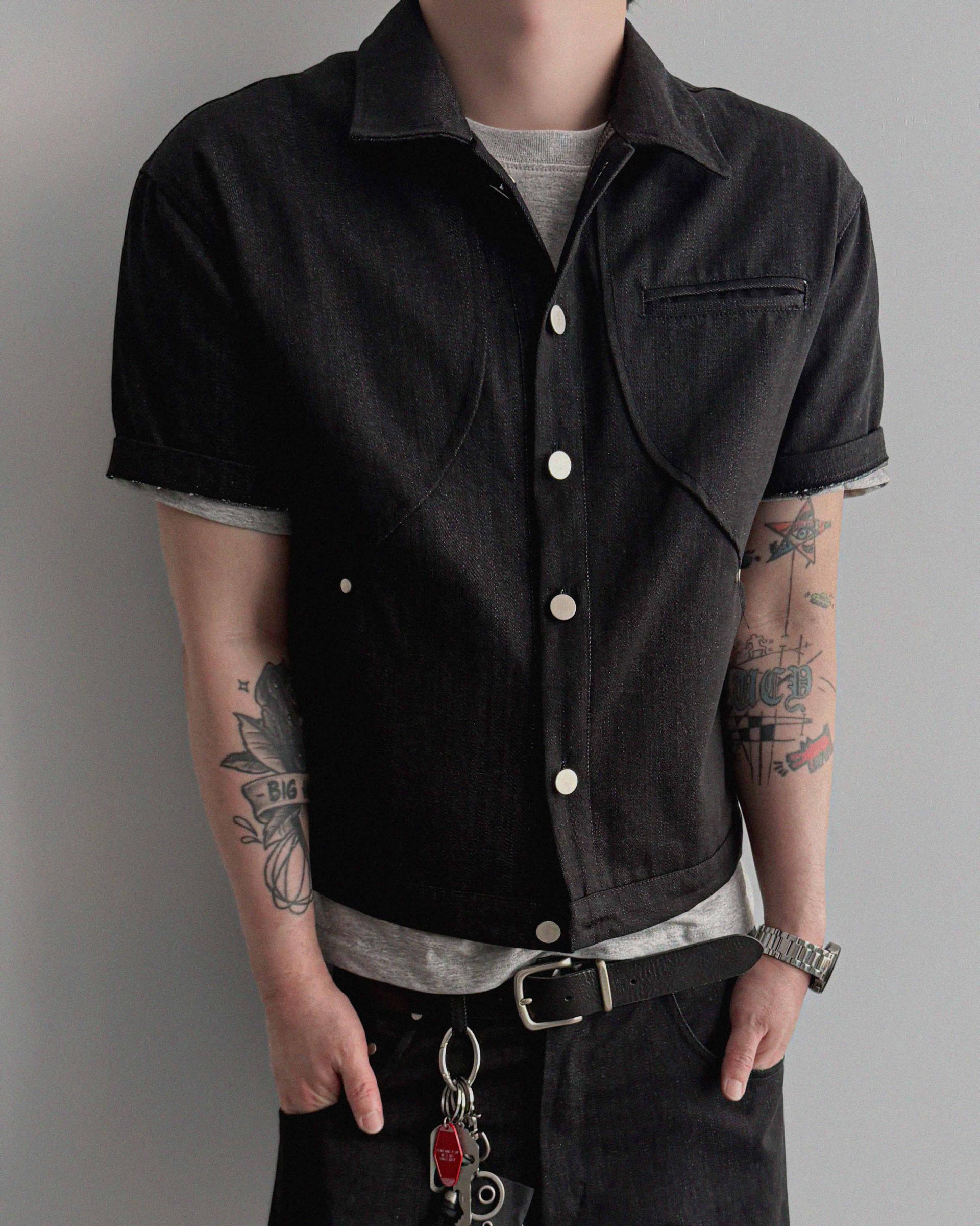 Core non fade crop half jacket