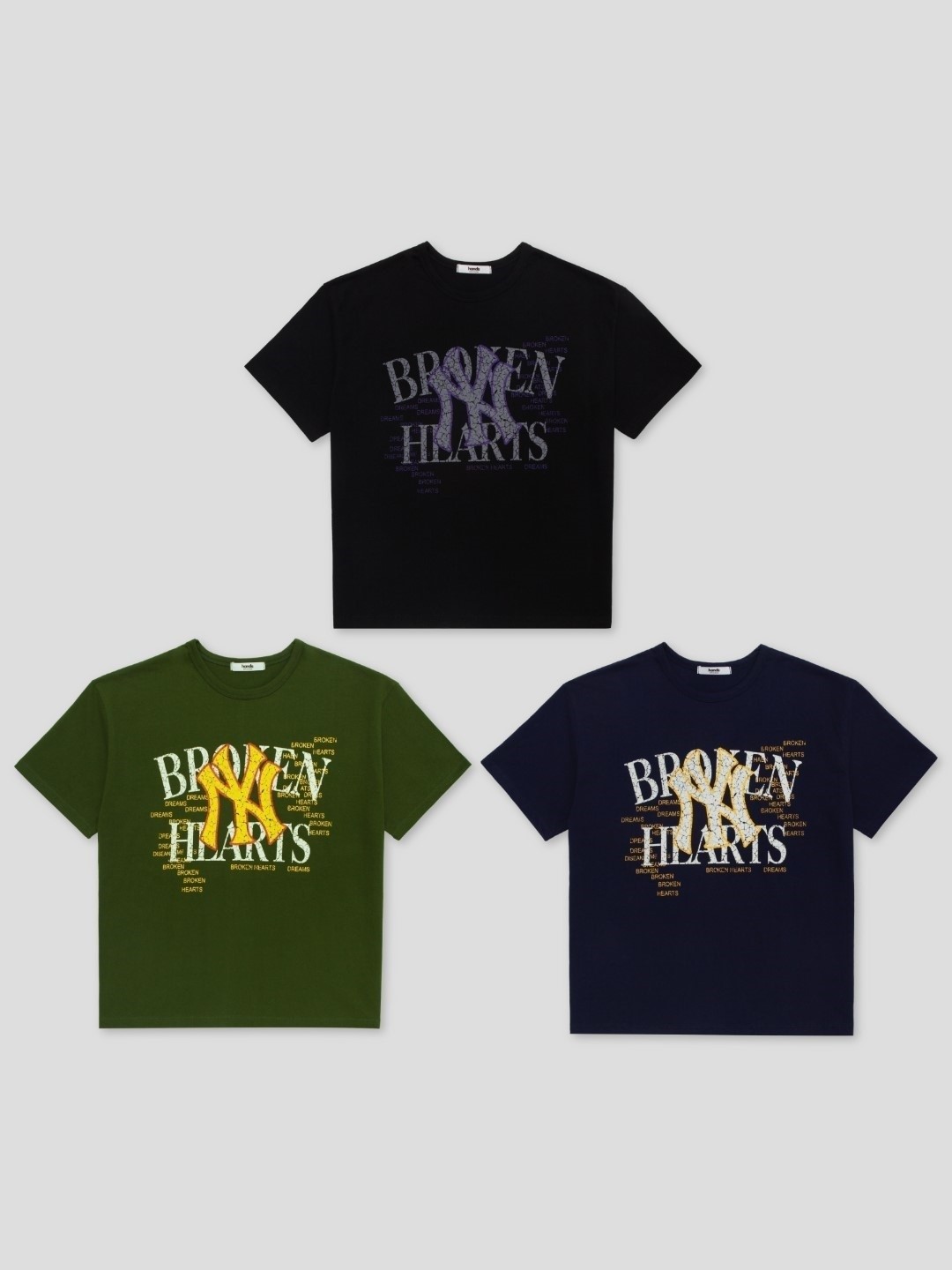 Broken crop half t
