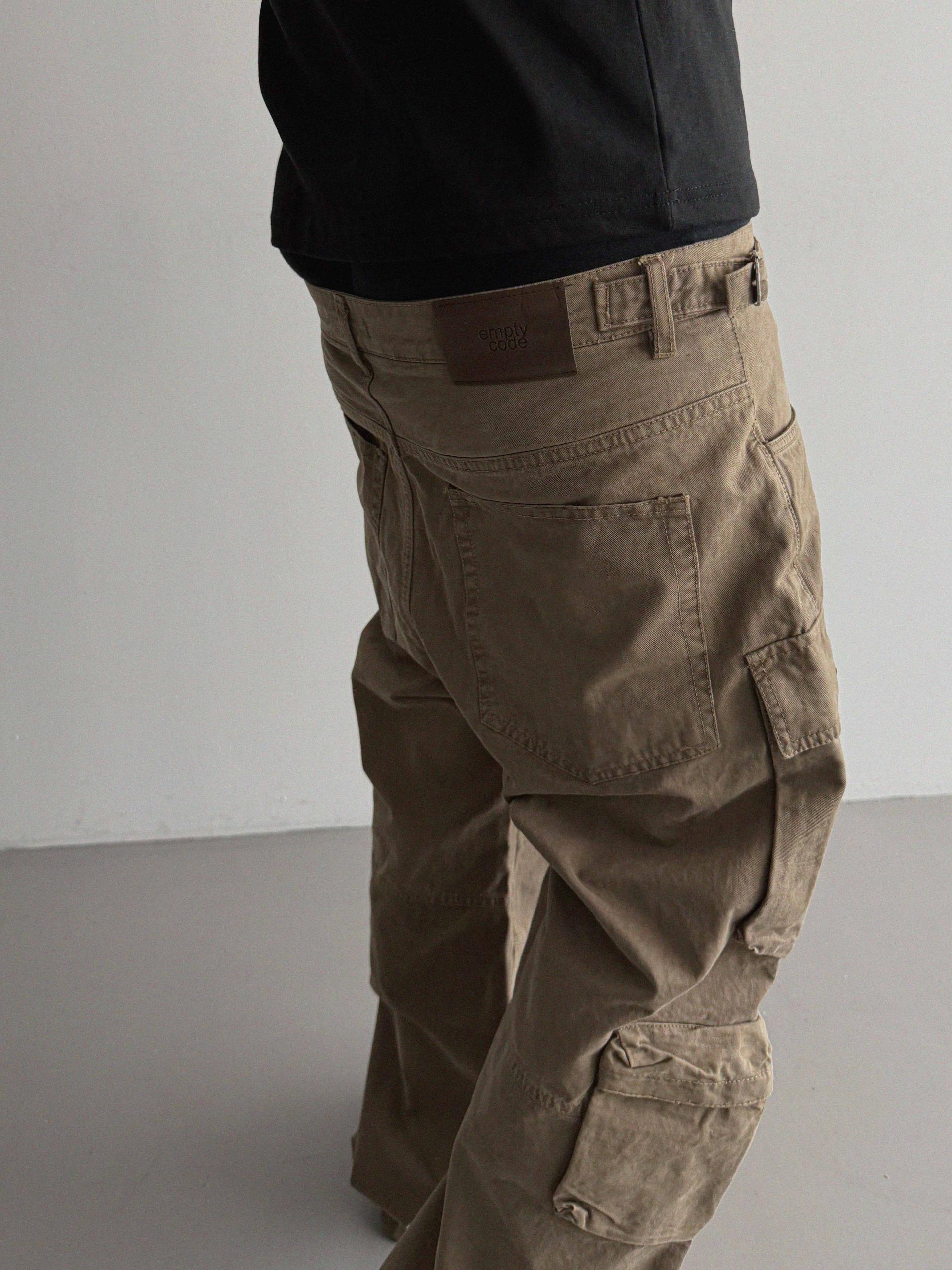 Block cargo wide pants