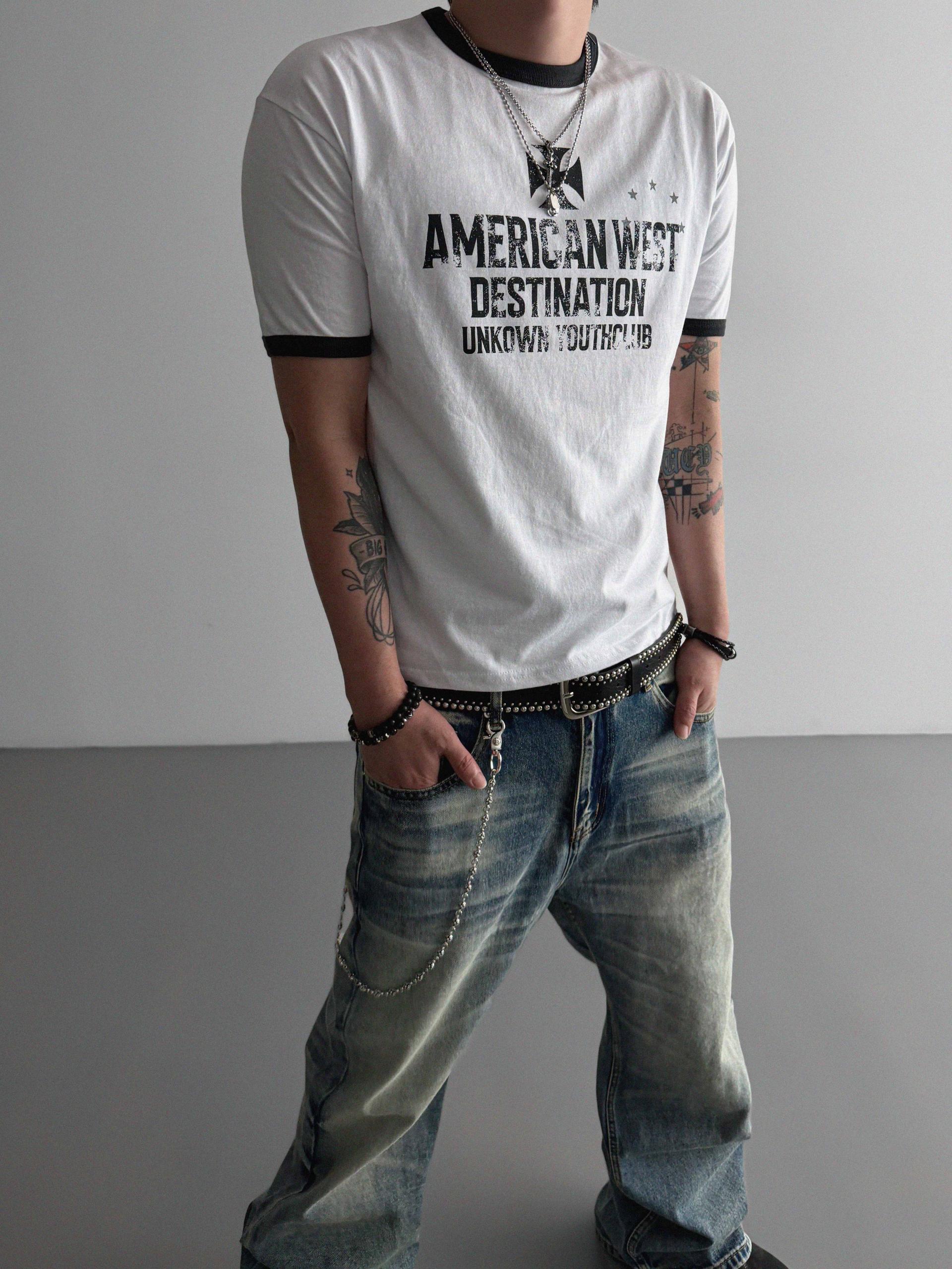 Mobe sand flare denim pants