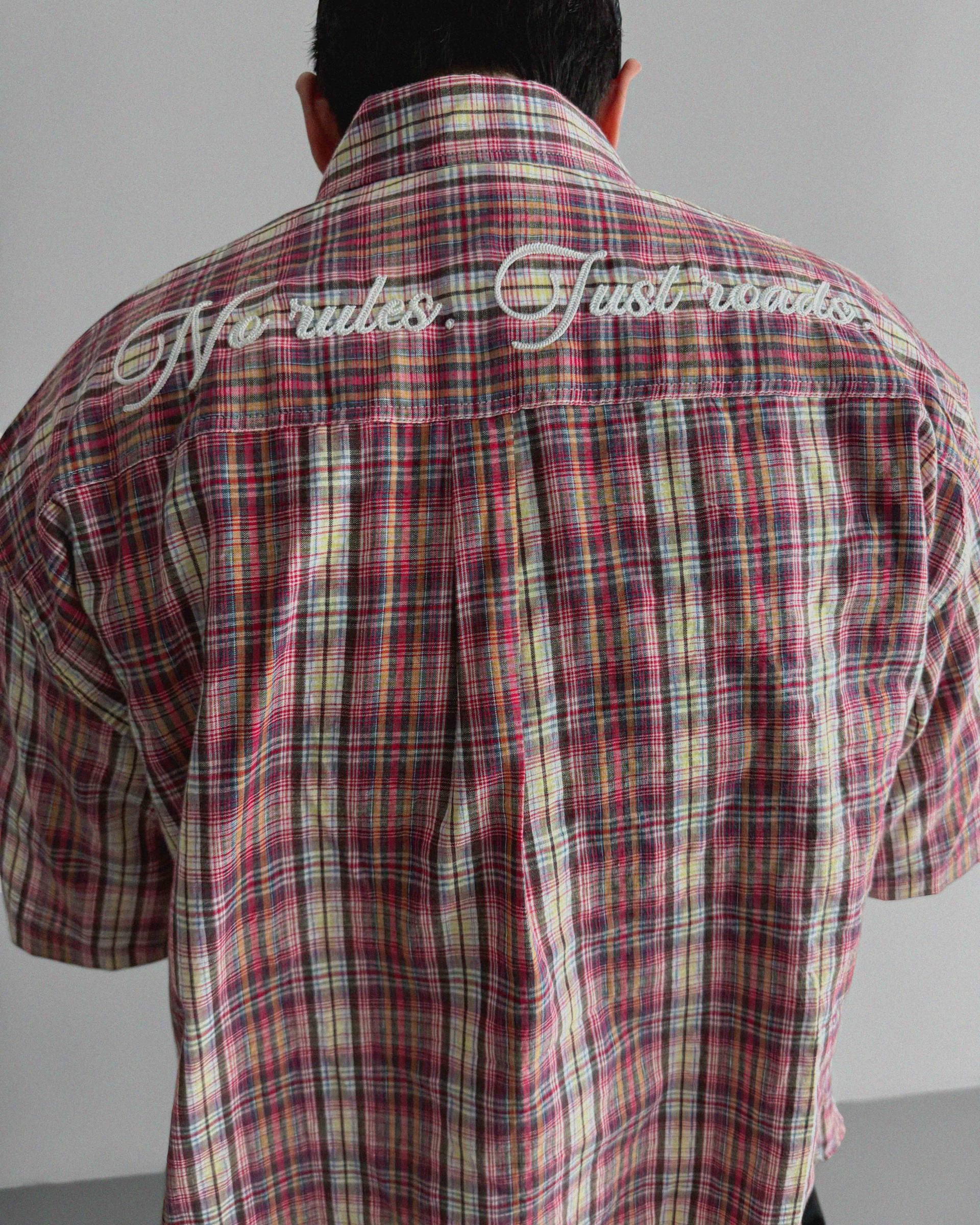Prepi boxy check half shirt