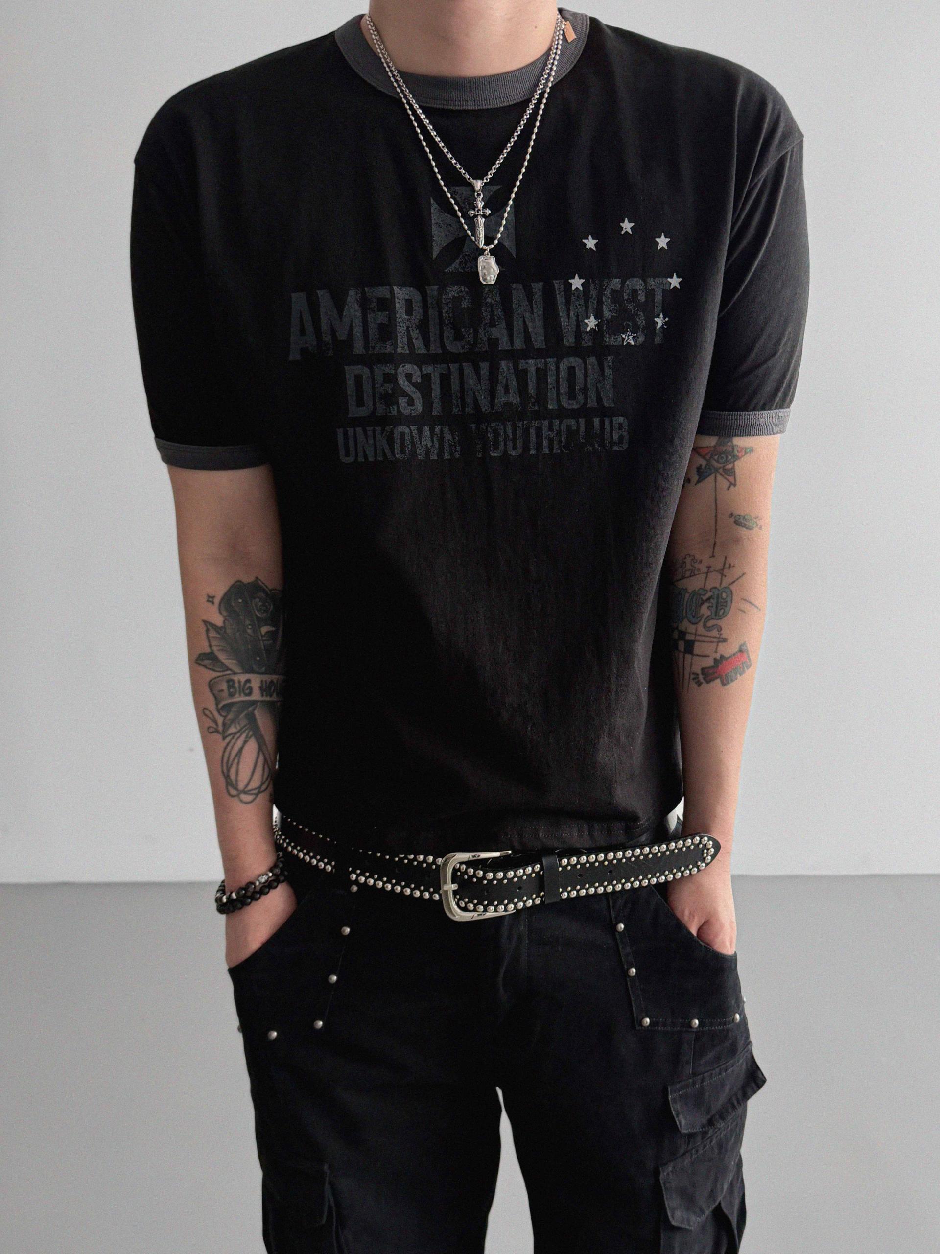 American ringer muscle crop half t