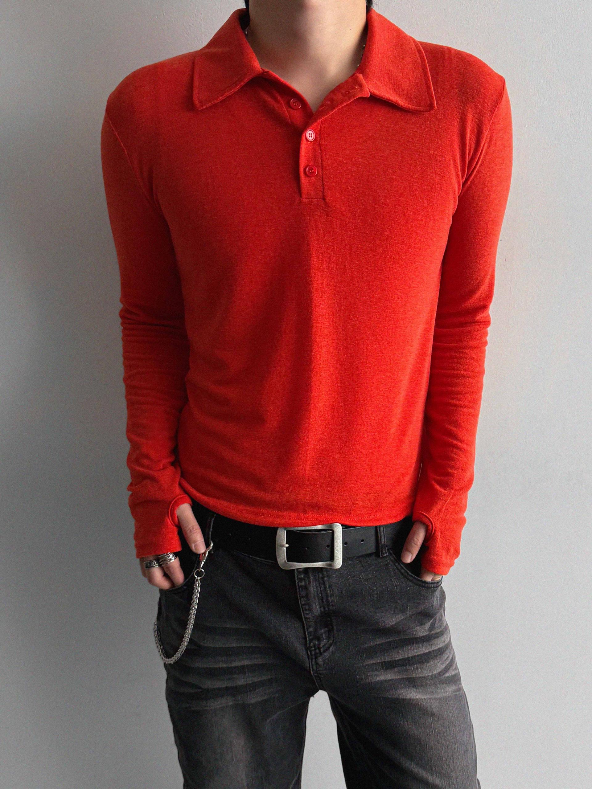 Blank slim warmer collar t