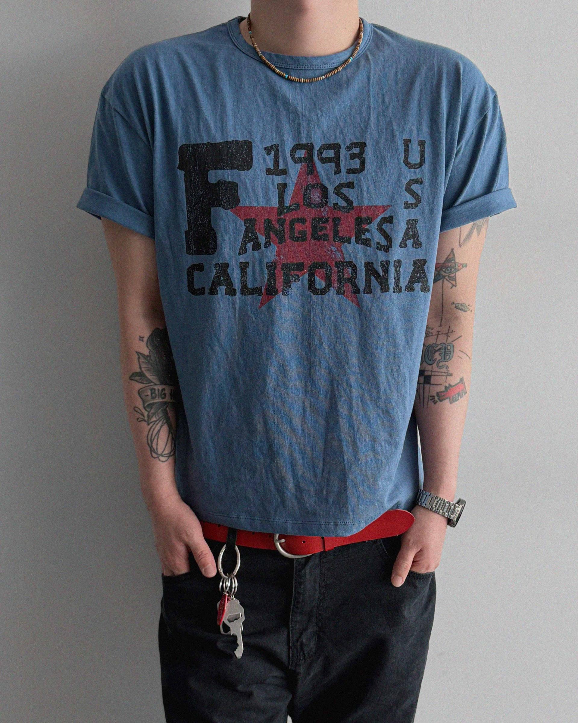 Retro star crop half t