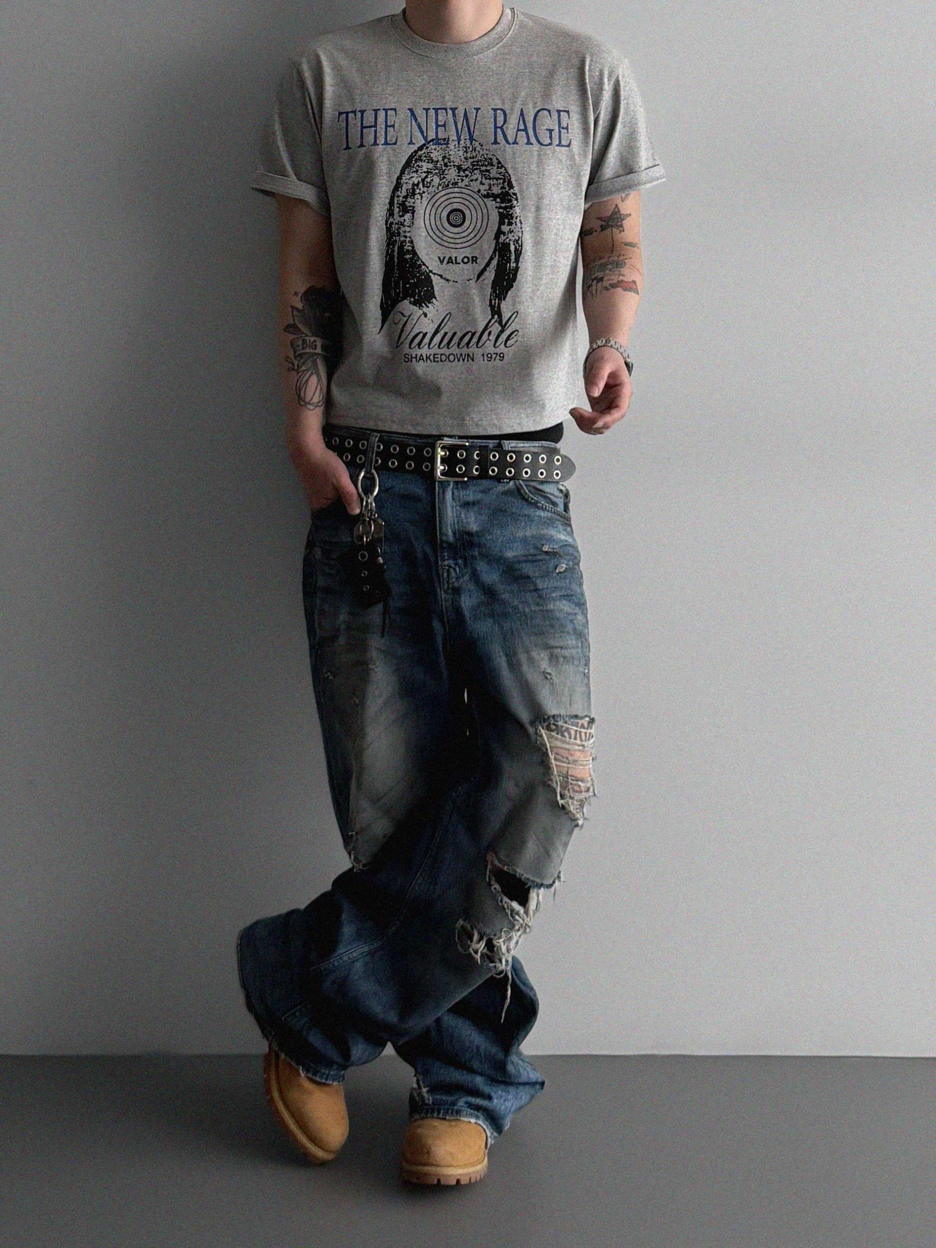 New rage crop half t