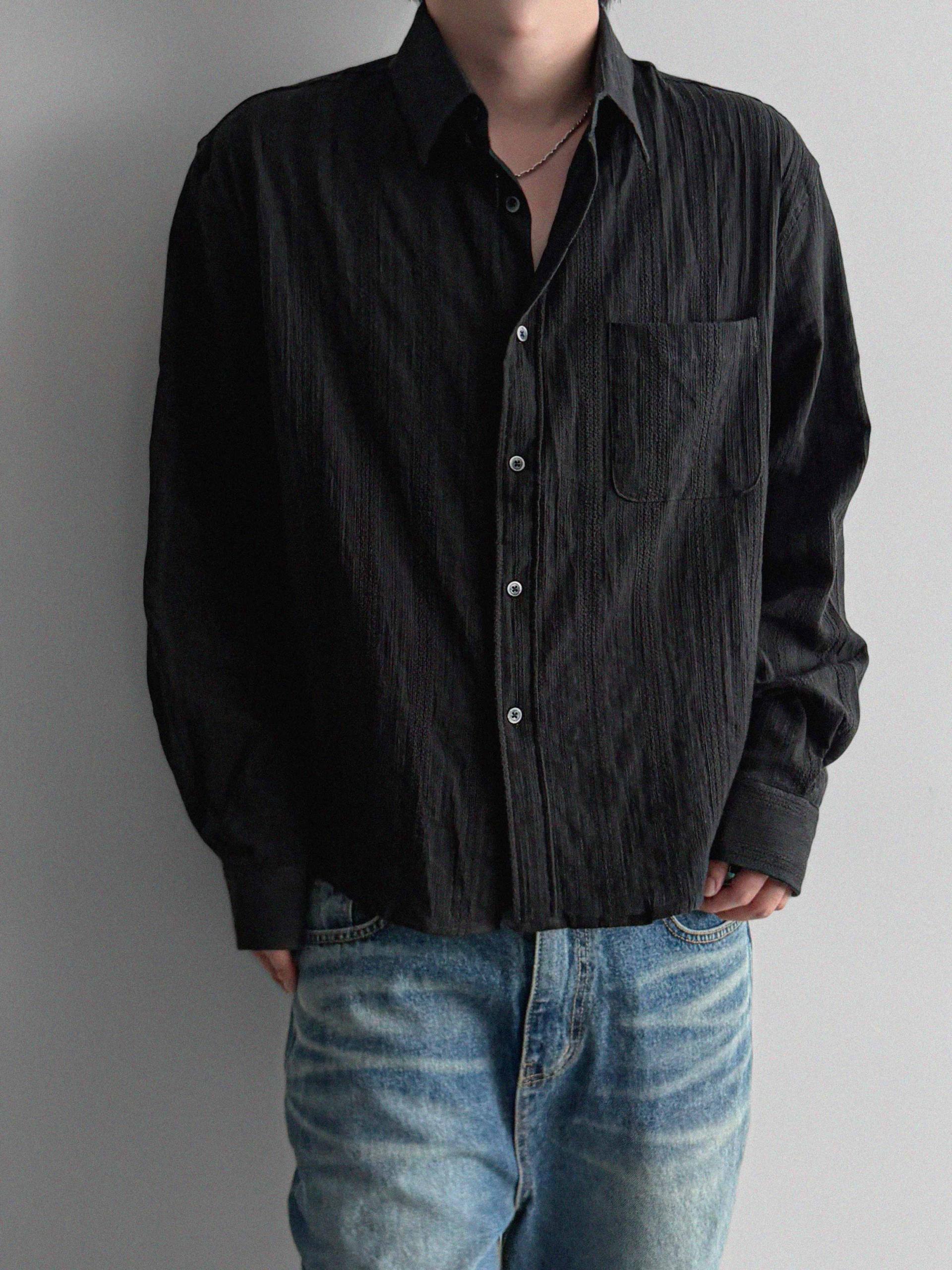 Dress crop shirt