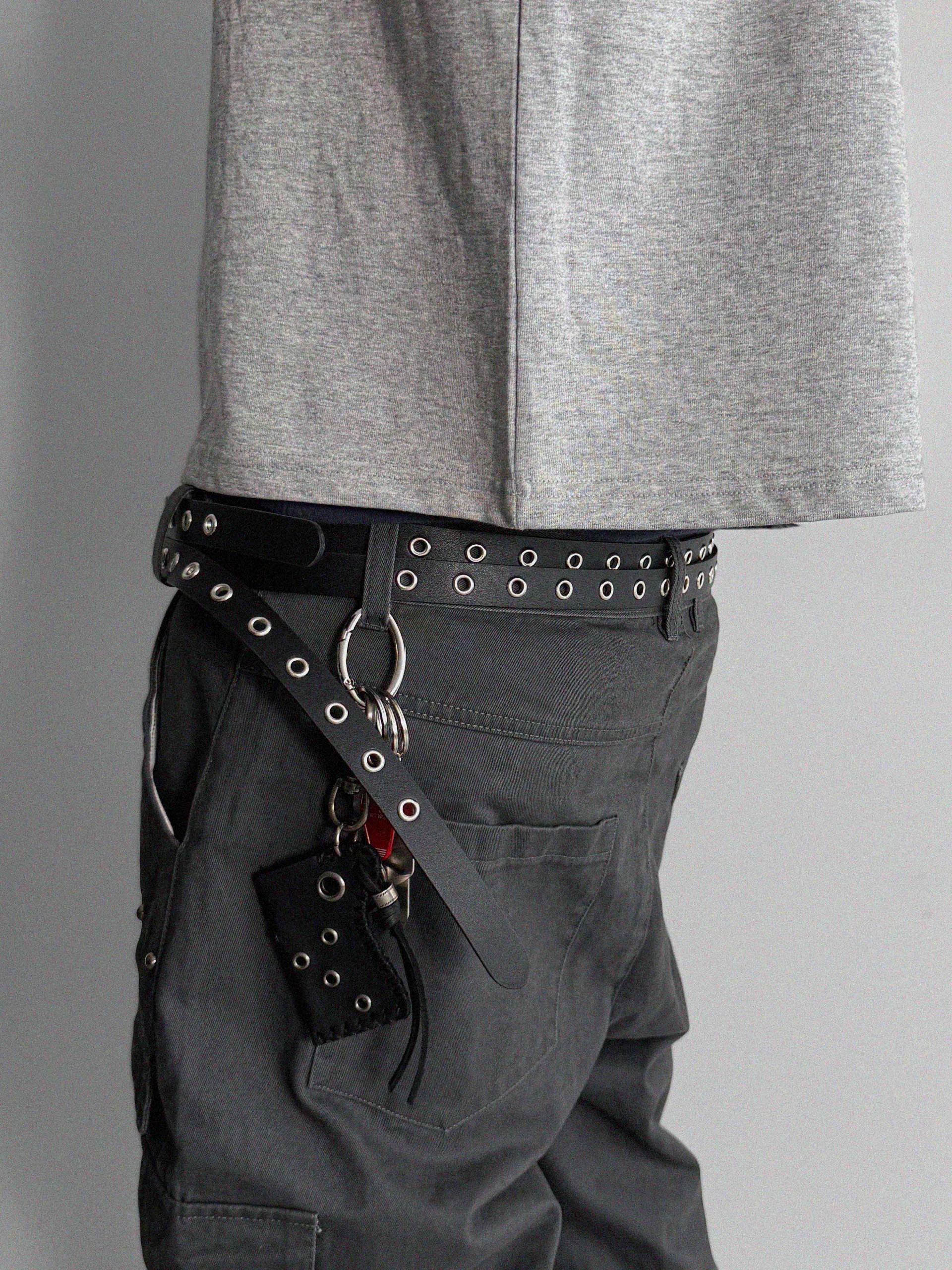 Dual eyelet long belt