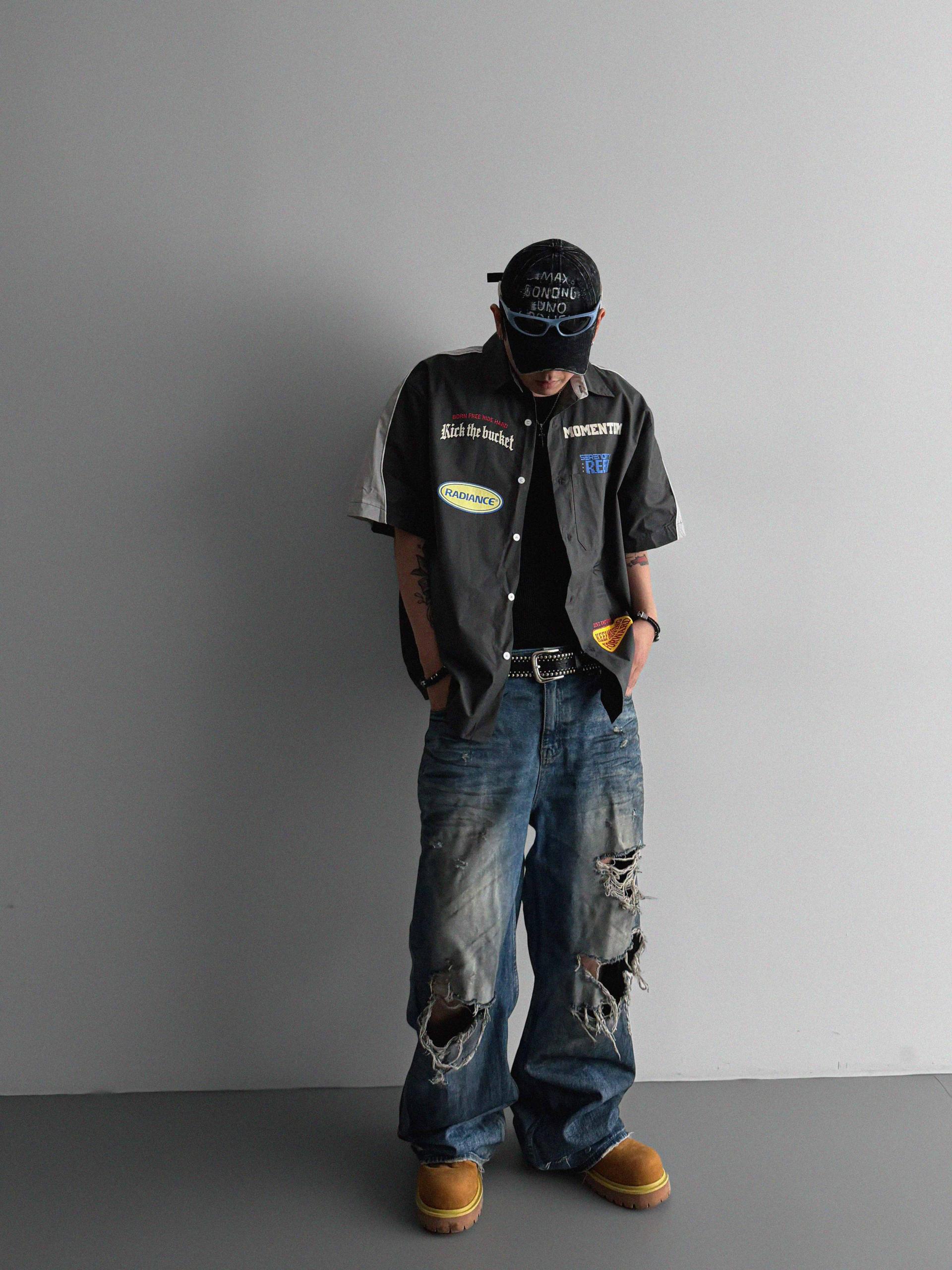 Mechanic over half shirt