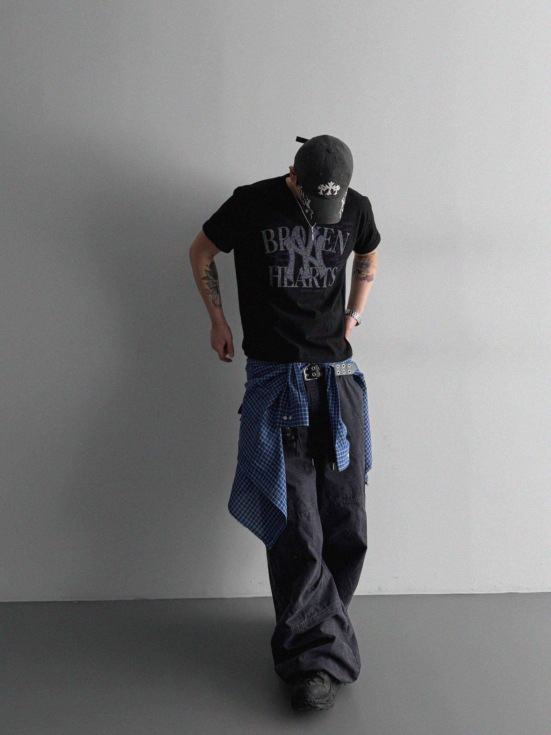 Vintage wide work pants